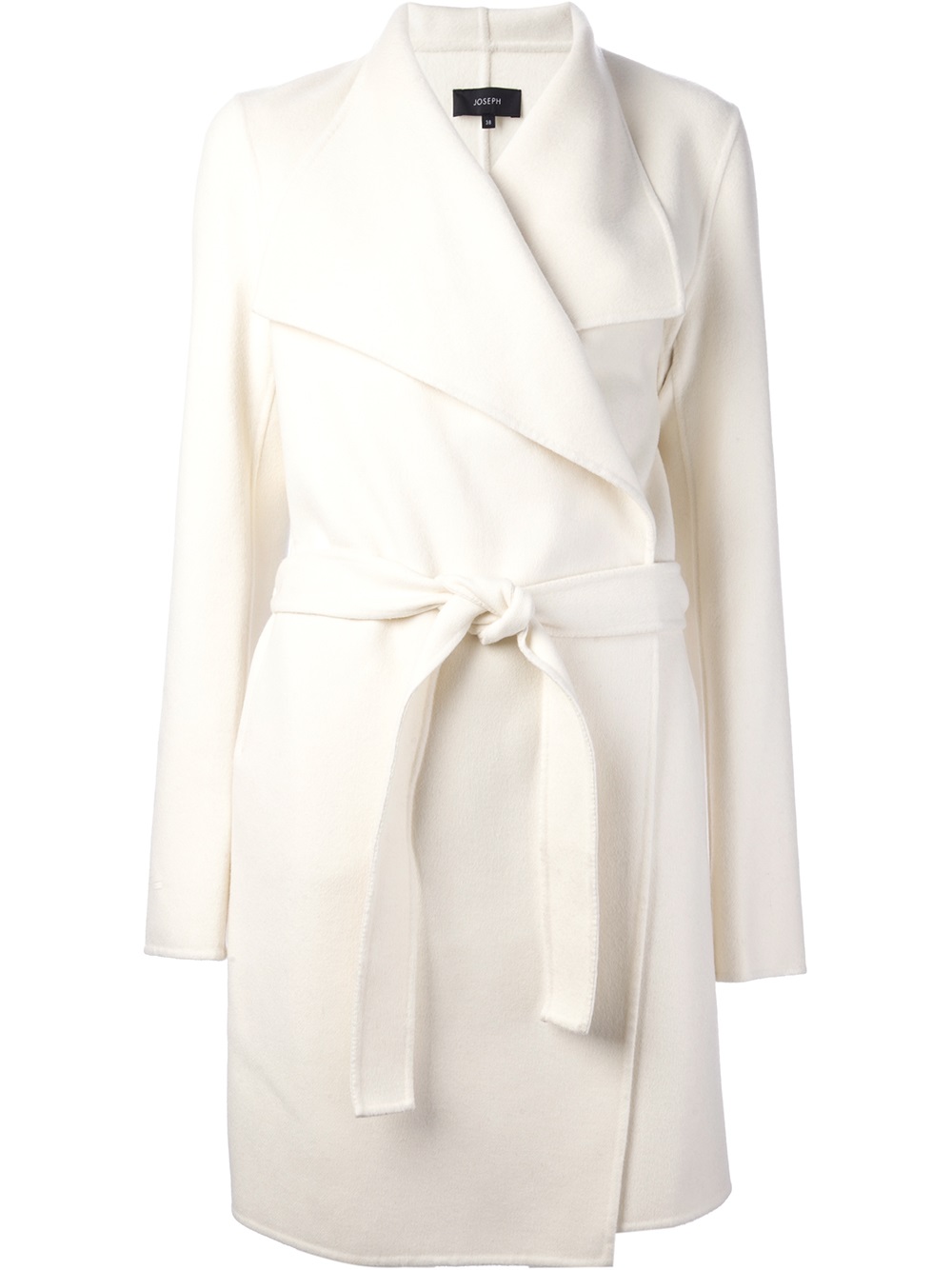 white belted coat