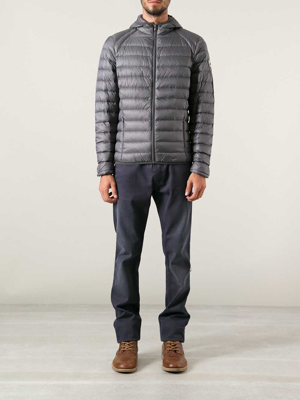J.O.T.T Jott Padded Jacket in Gray for Men Lyst