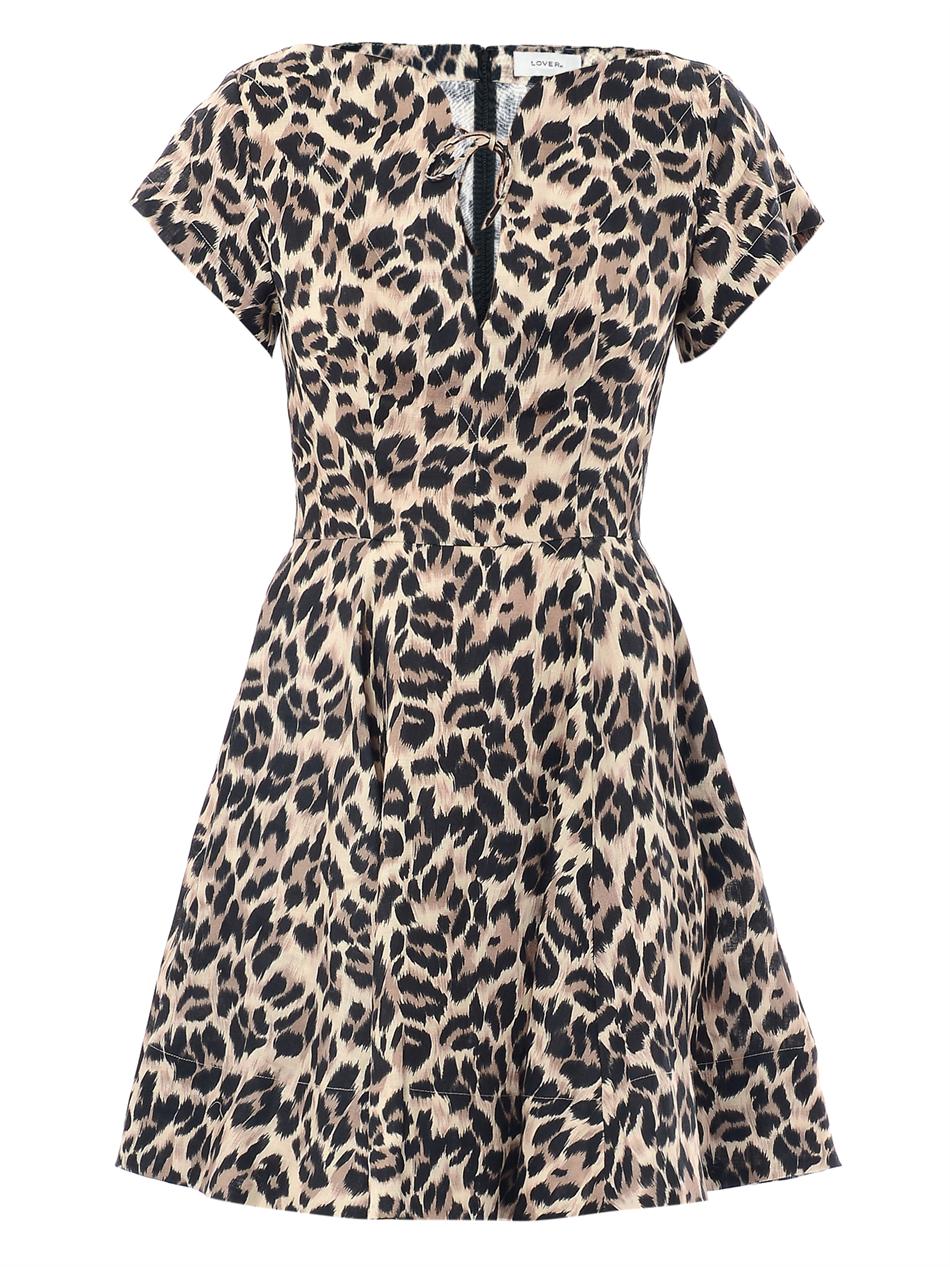 lover malibu leopard print dress - lyst