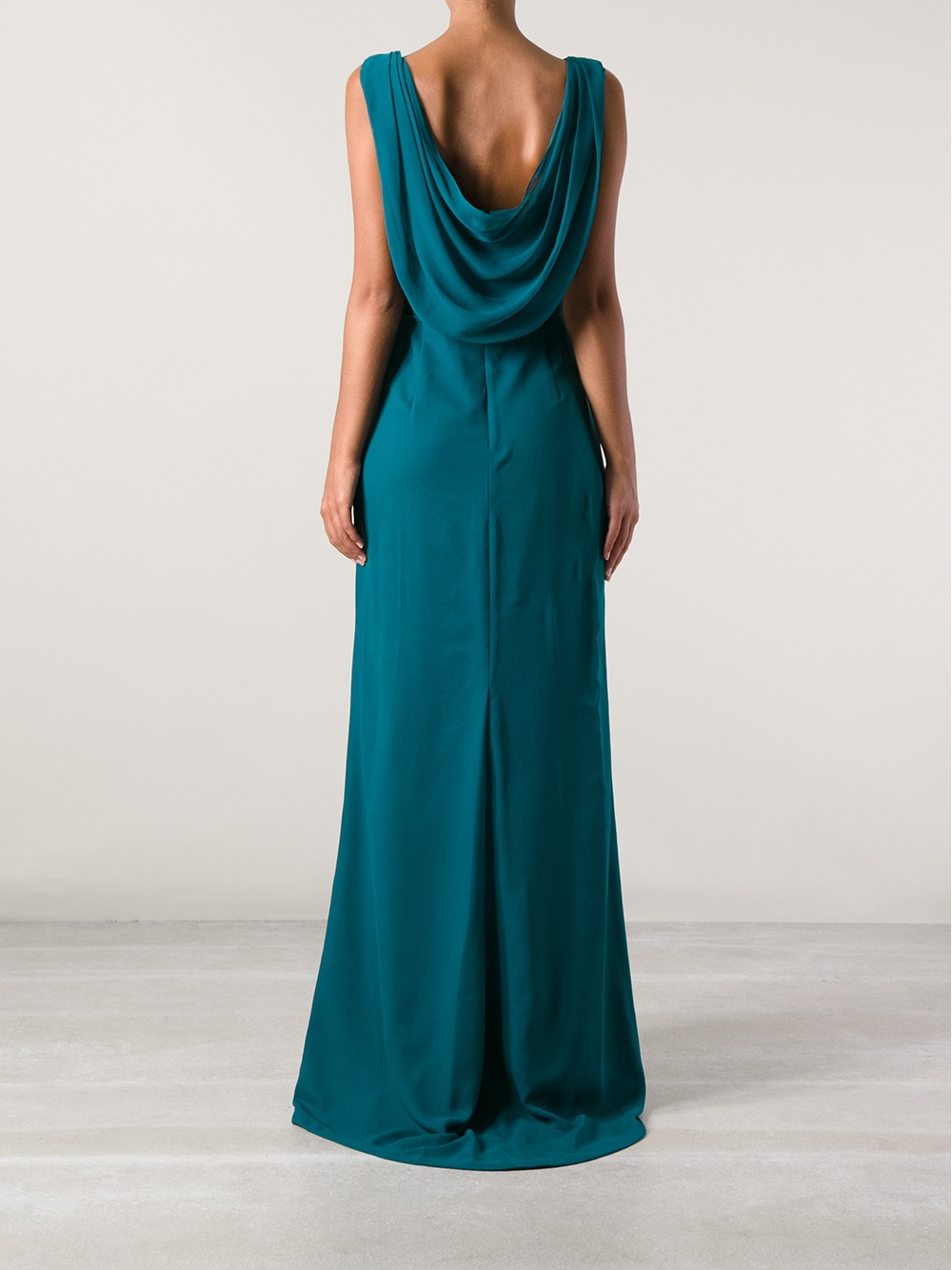 Marchesa Marchesa Sleeveless Evening Gown in Green Lyst