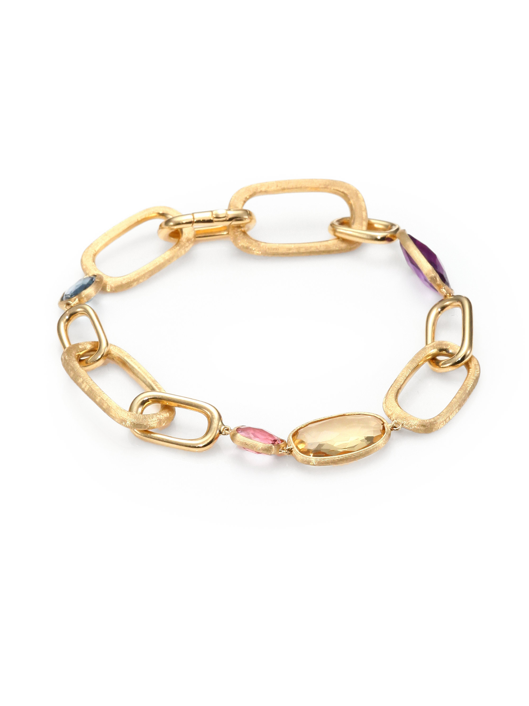 Marco Bicego Semiprecious Multistone 18k Gold Bracelet in Metallic Lyst