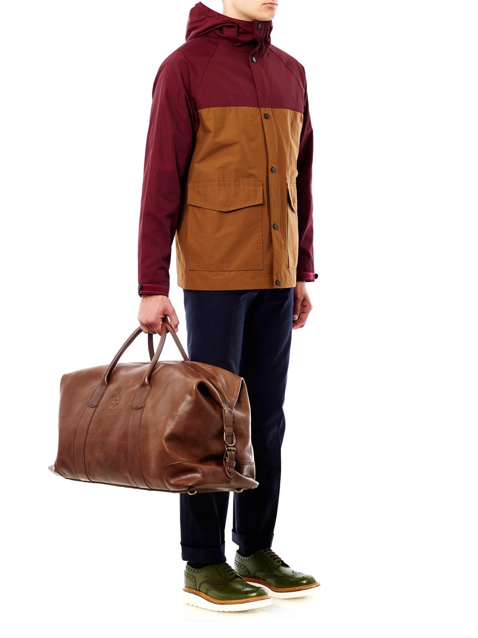 Polo Ralph Lauren Leather Weekender Bag in Brown for Men | Lyst