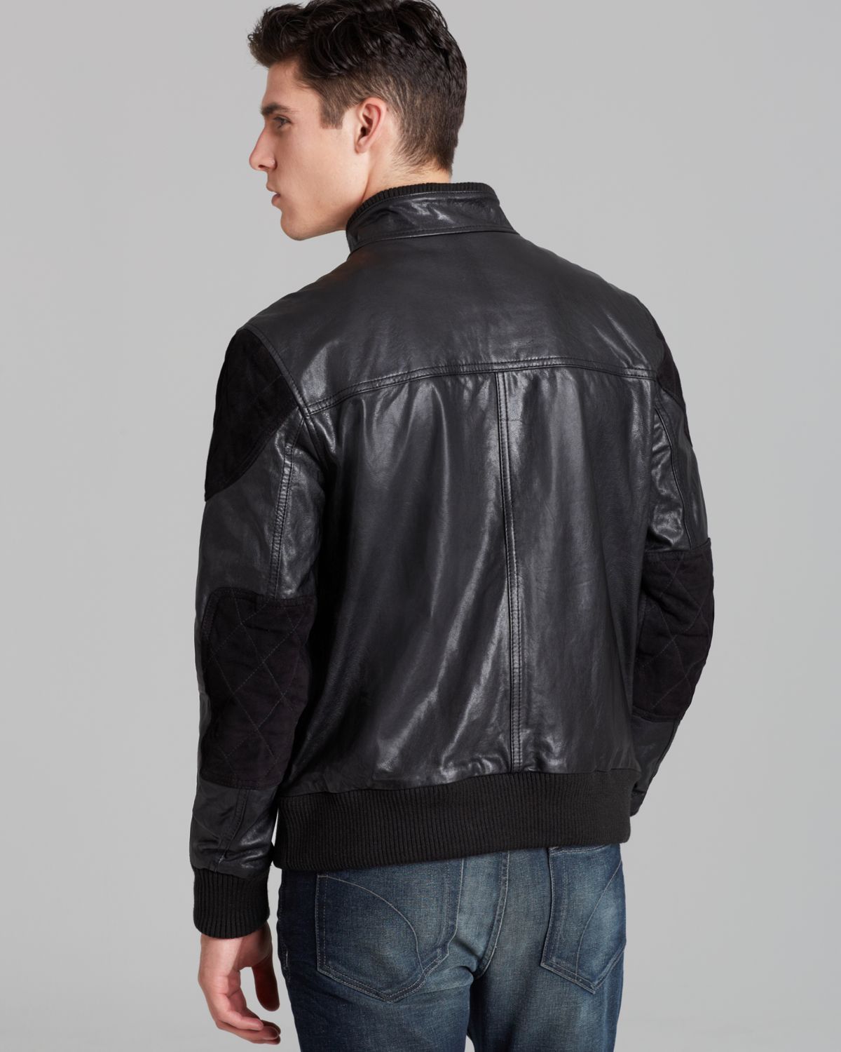Prps Leather And Corduroy Er Jacket In Black For Men Lyst Gallery