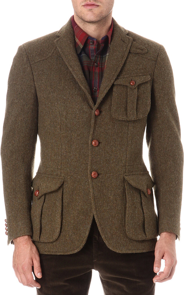 ralph lauren tweed coat
