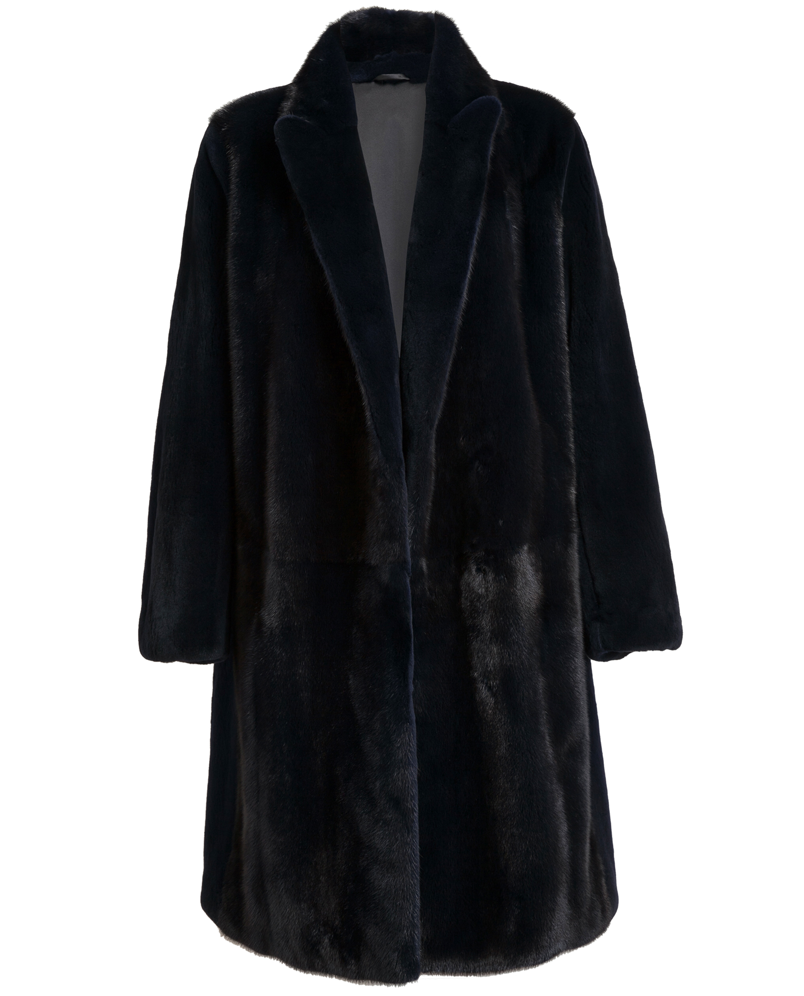 Revillon Mink Fur Coat in Blue | Lyst