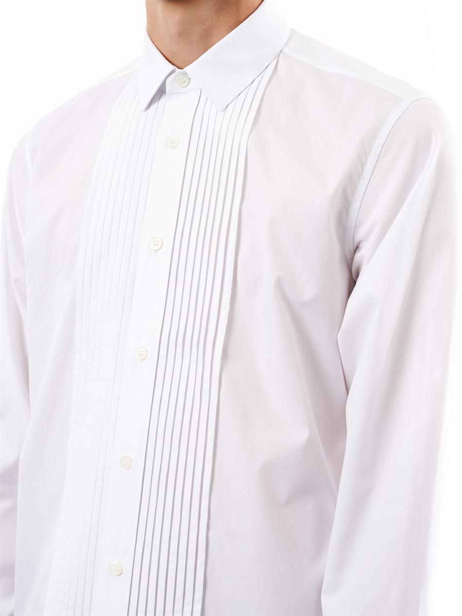 Saint Laurent Pleat Front Dress Shirt 