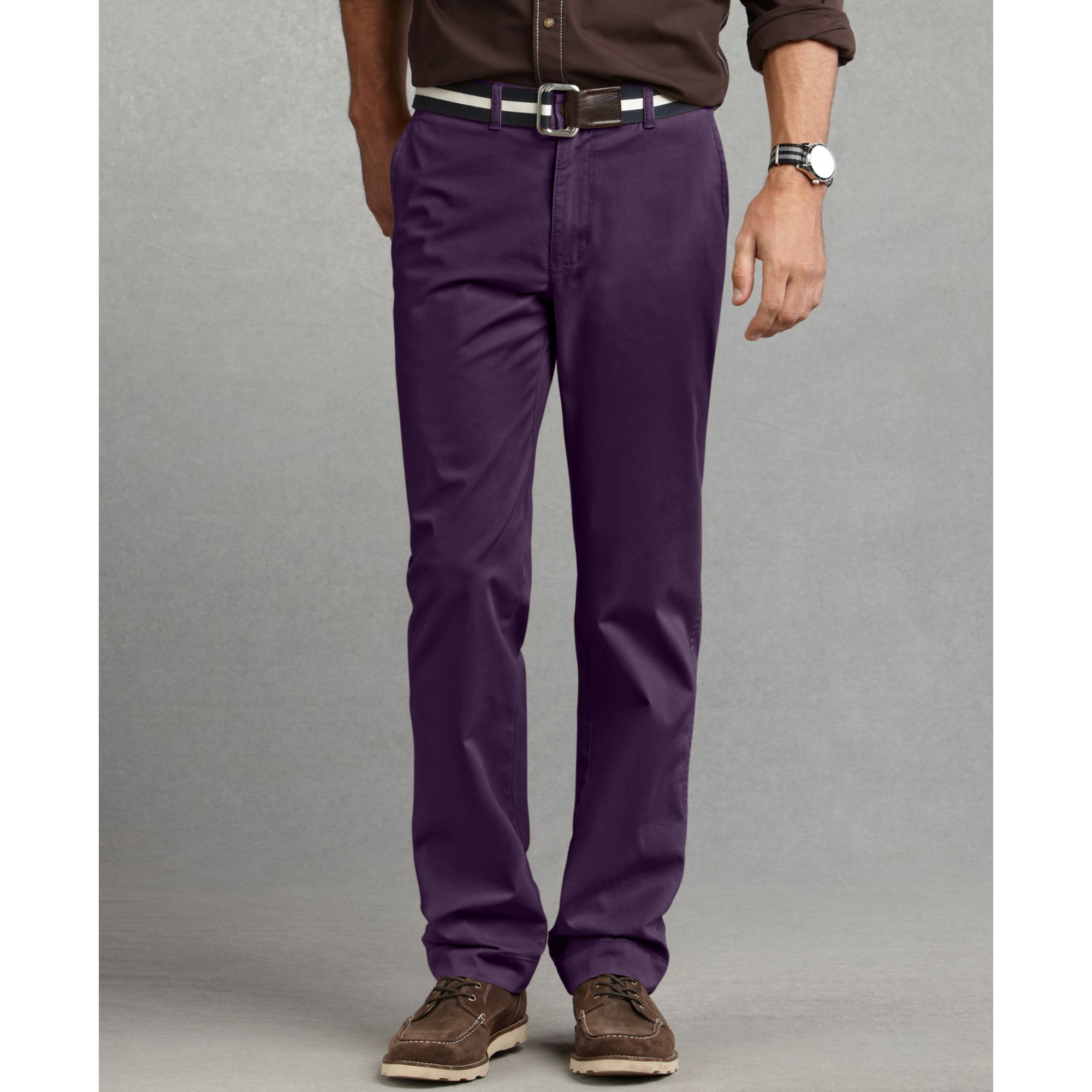 purple chino pants