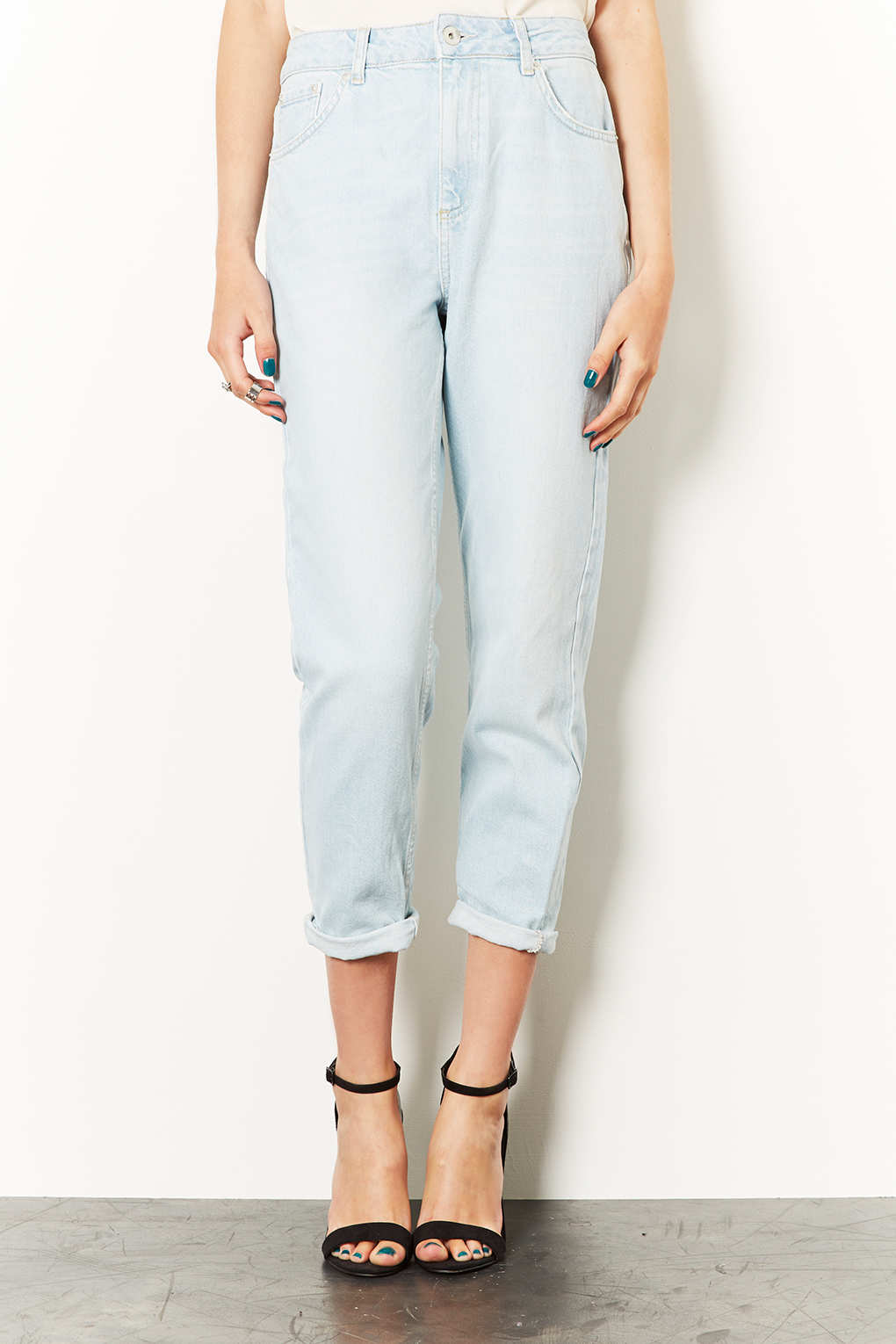 topshop moto bleach mom jeans