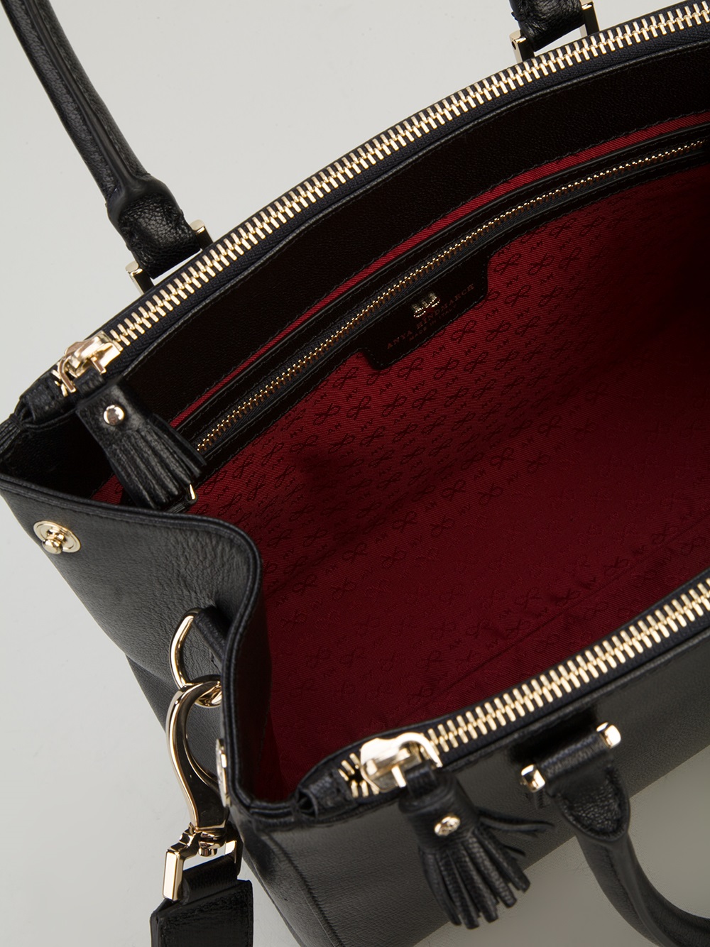 Anya Hindmarch Anya Hindmarch Mini Ebury Tote in Black Lyst