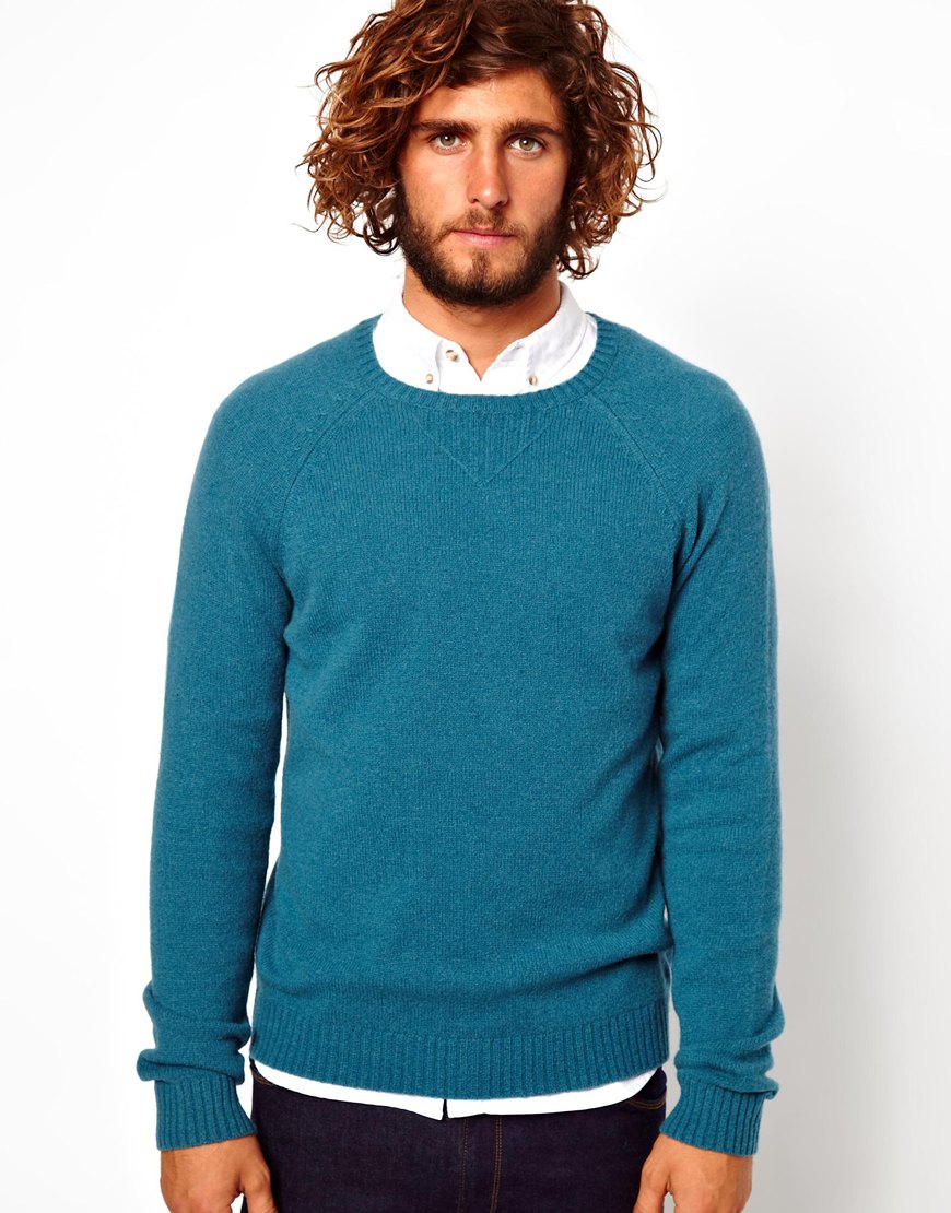 teal sweater mens