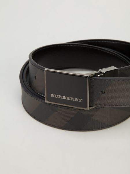 Burberry Burberry London Check Belt in Black for Men | Lyst