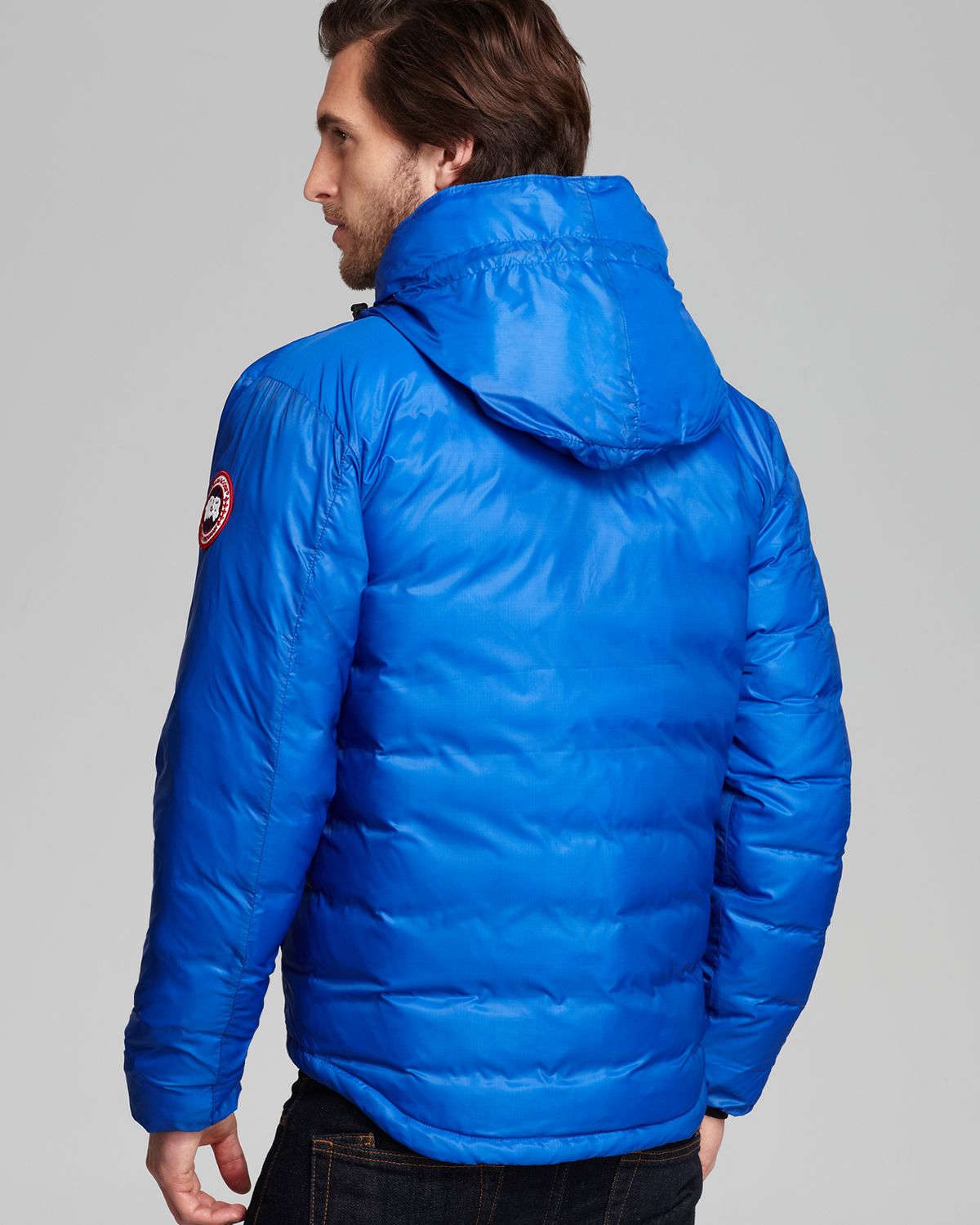 canada goose lodge hooded jacket blue canada goose lodge hooded jacket blue