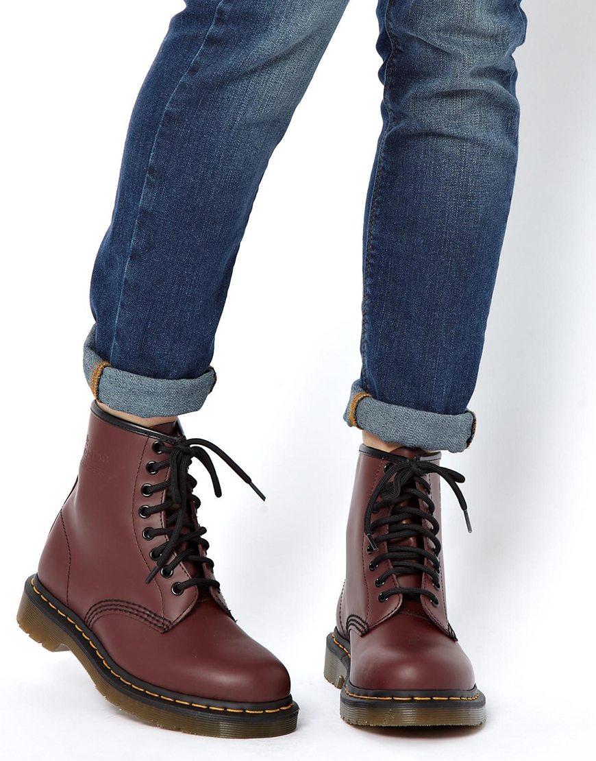 doc martens burgundy boots