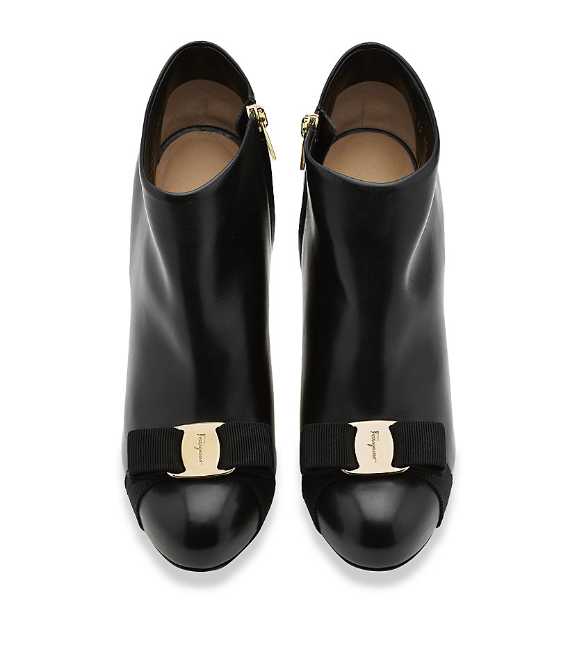 Ferragamo Royal C Leather Boot in Black Lyst