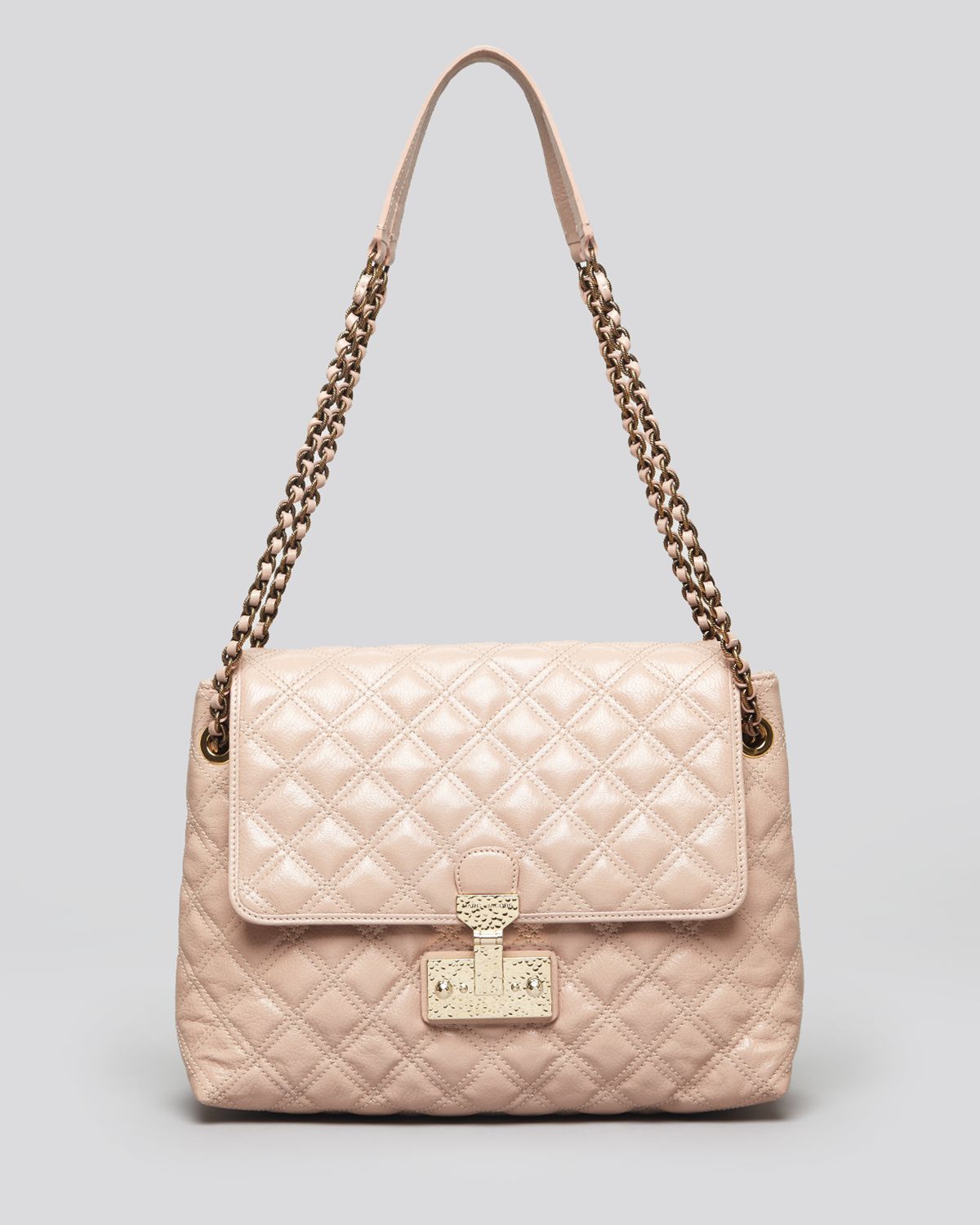 Marc Jacobs Shoulder Bag Quilted Baroque Xl Single in Blush/Brass (Pink ...