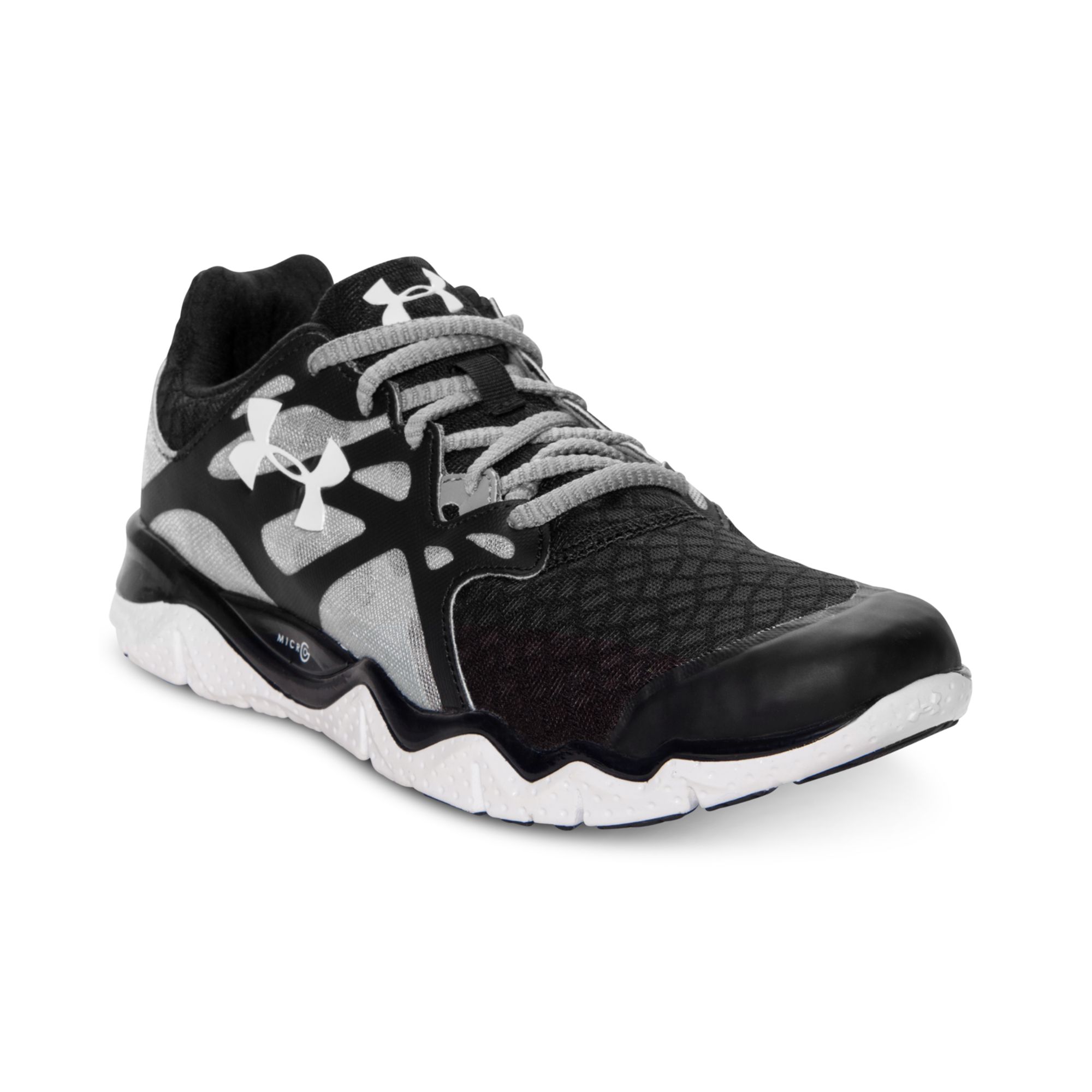Under Armour Micro G Monza Running Sneakers in Black/White (White) for Men  - Lyst