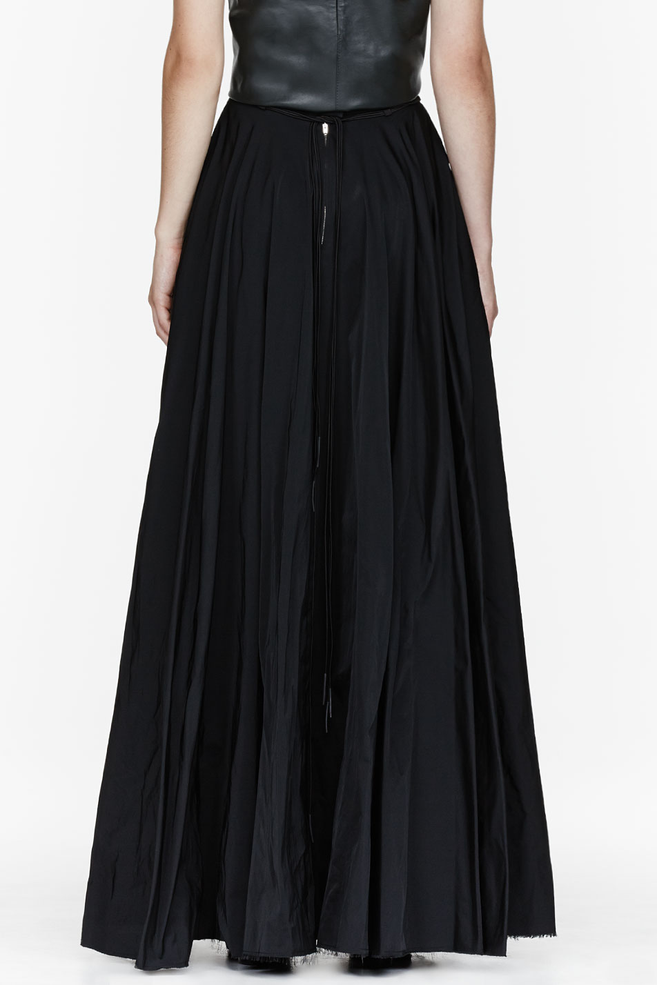 Yang Li Black Floor Length Circle Skirt Lyst