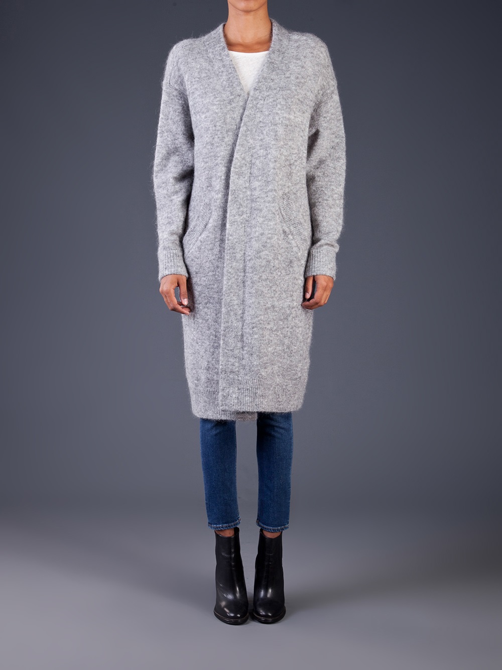 acne long cardigan