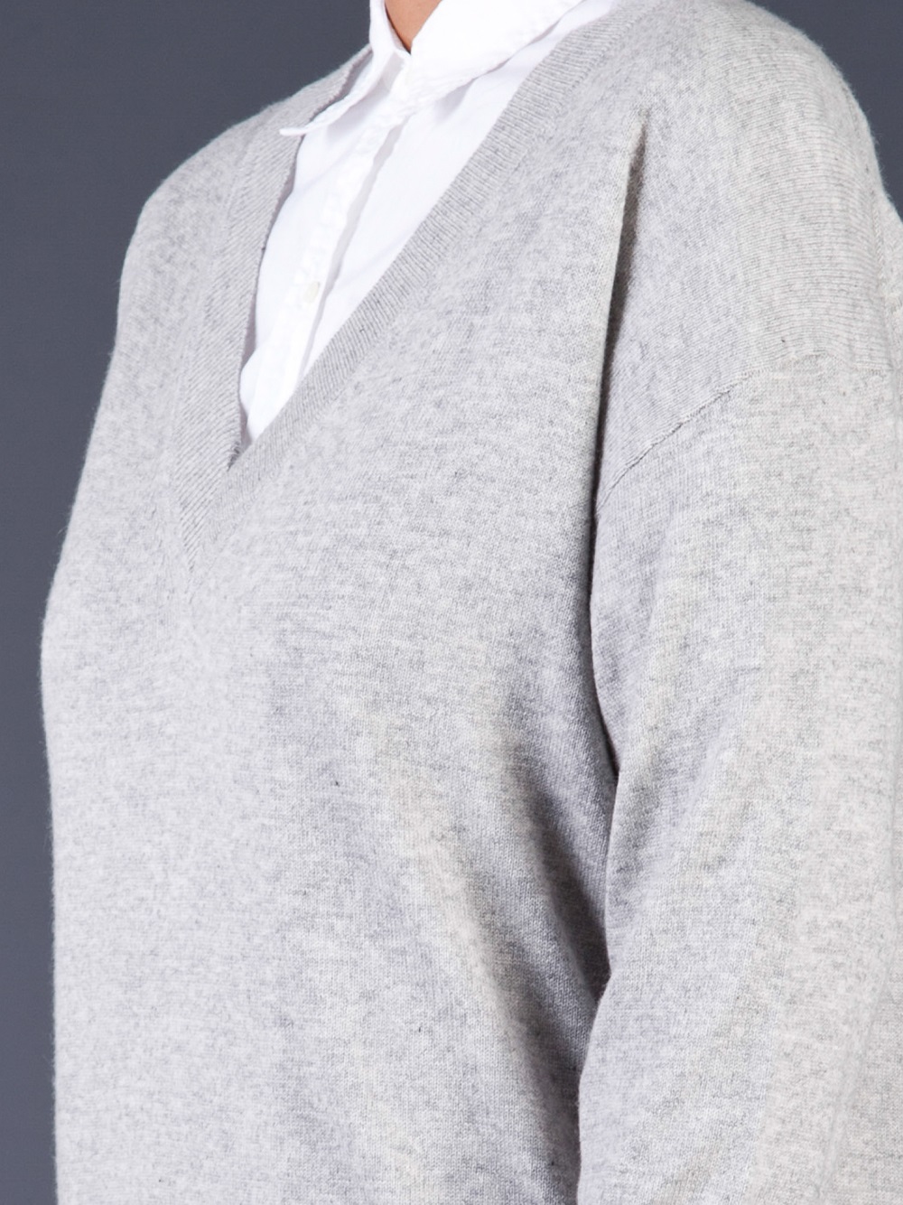 nili lotan tiara v neck sweatshirt