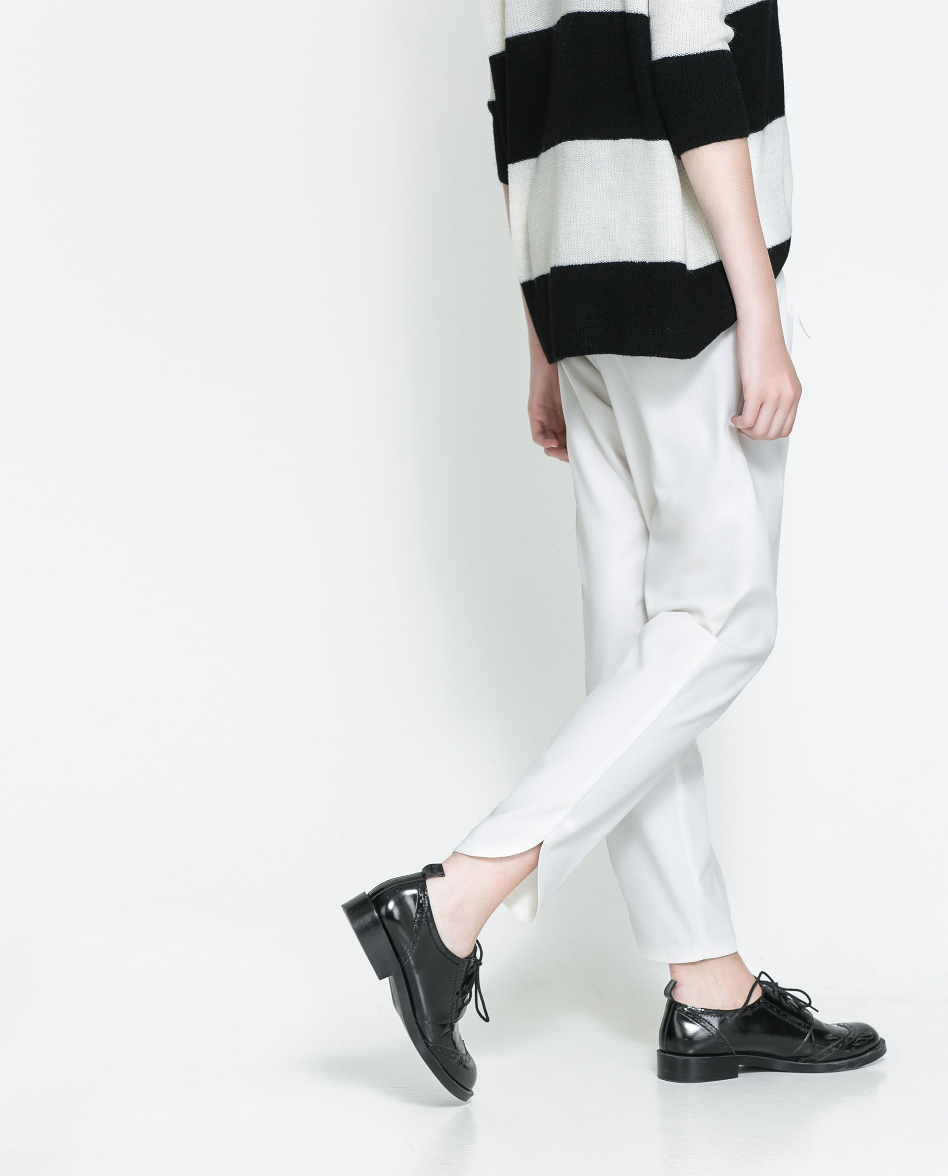 zara drawstring trousers
