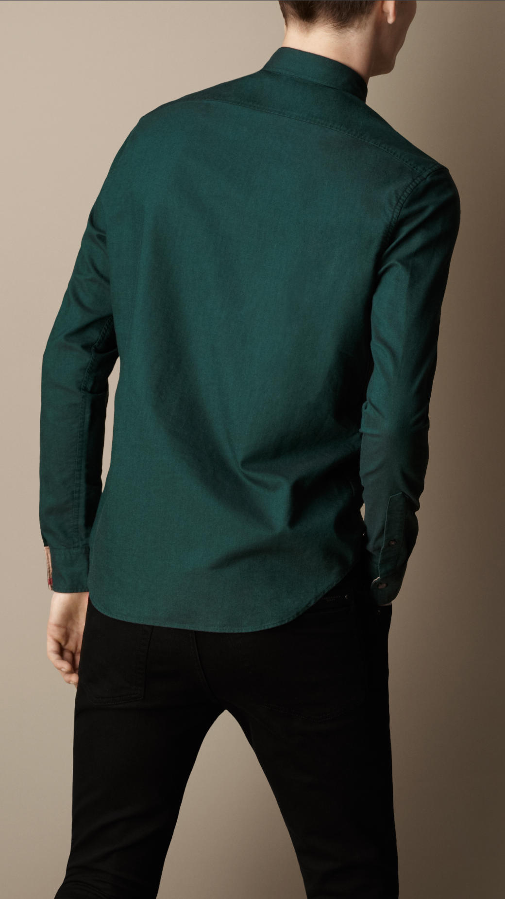 Burberry Buttondown Cotton Shirt in Green for Men | Lyst