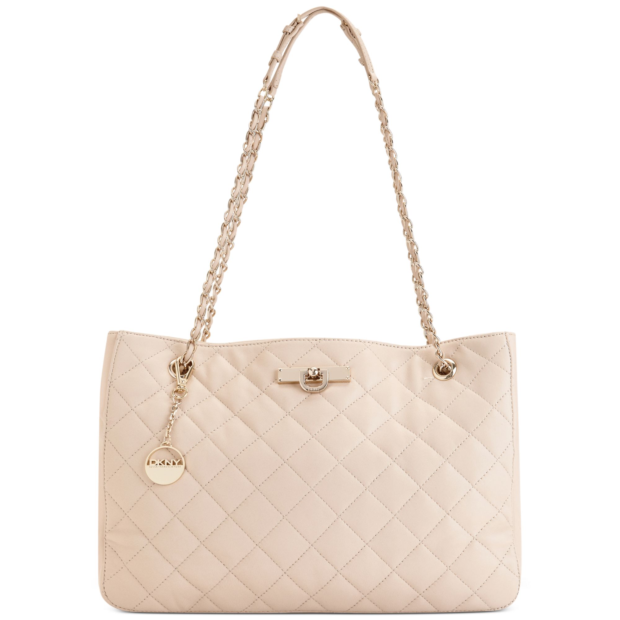 dkny quilted tote bag