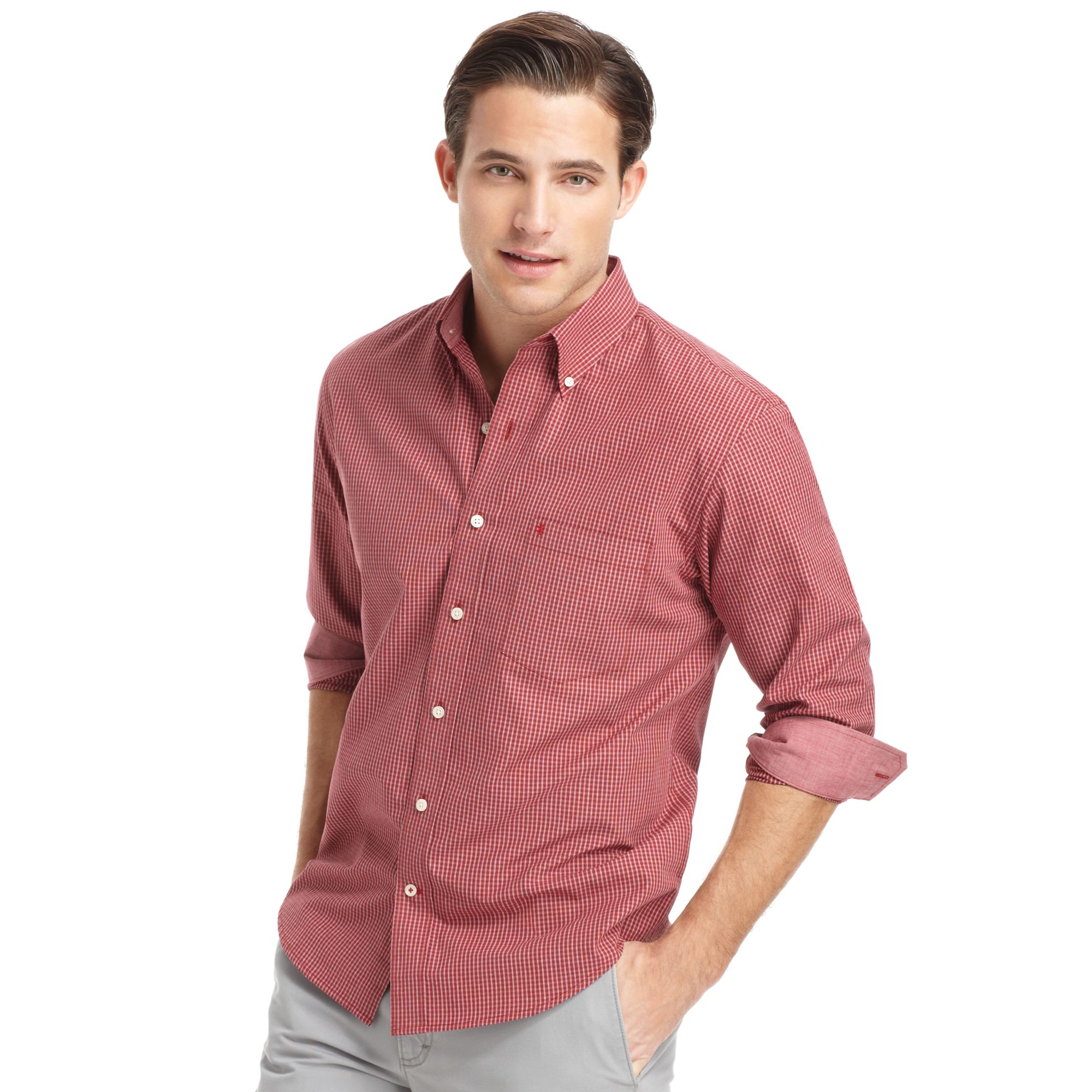 Lyst - Izod Izod Big and Tall Shirt Essential Long Sleeve End On End ...