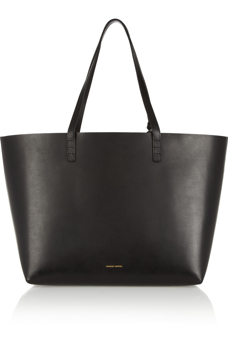 Lyst - Mansur Gavriel Large Leather Tote in Black