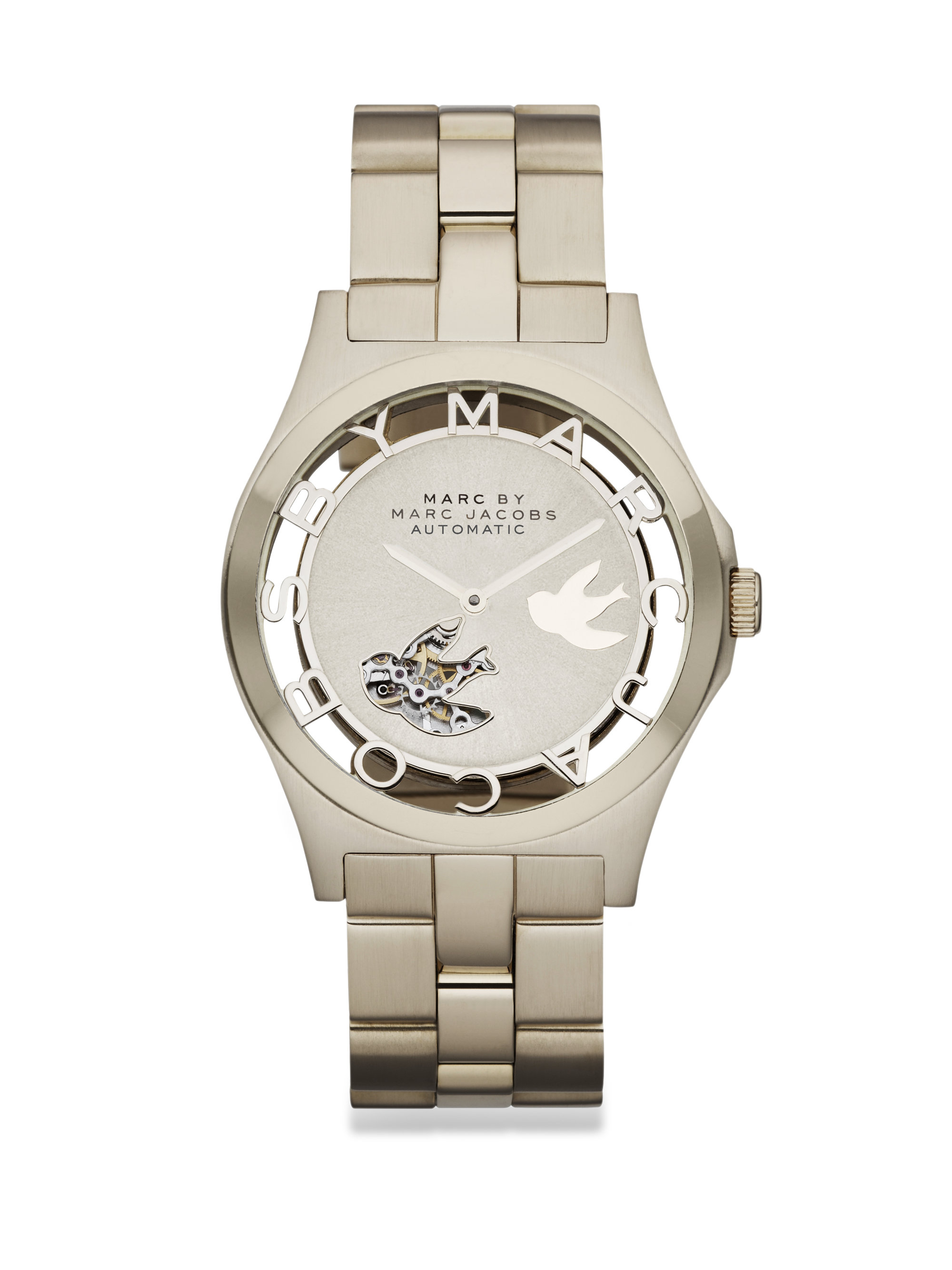 Marc By Marc Jacobs Goldtone Stainless Steel Bird Cutout Watch in Gold ...