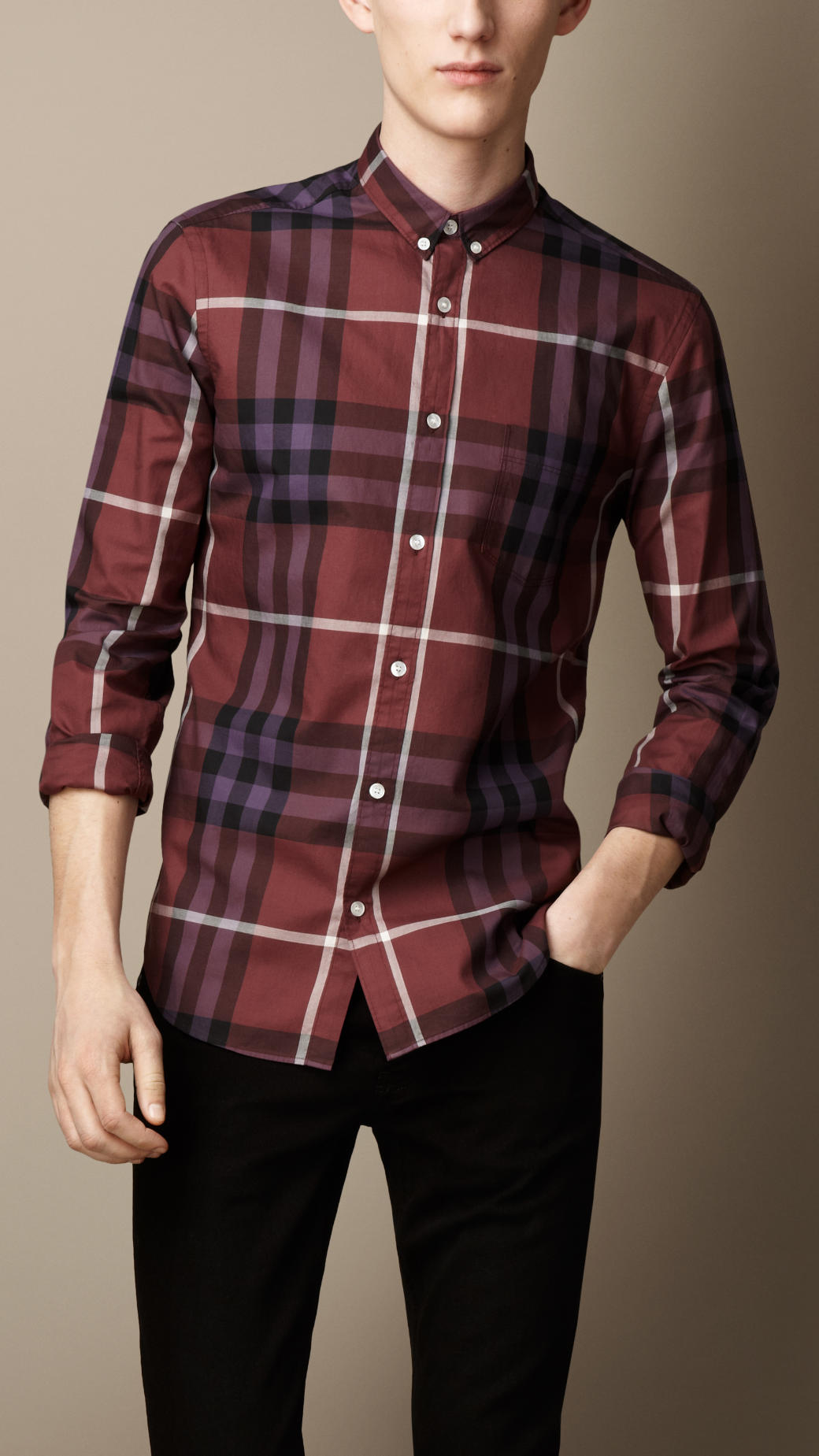 Burberry Exploded Check Cotton Shirt for Men - Lyst