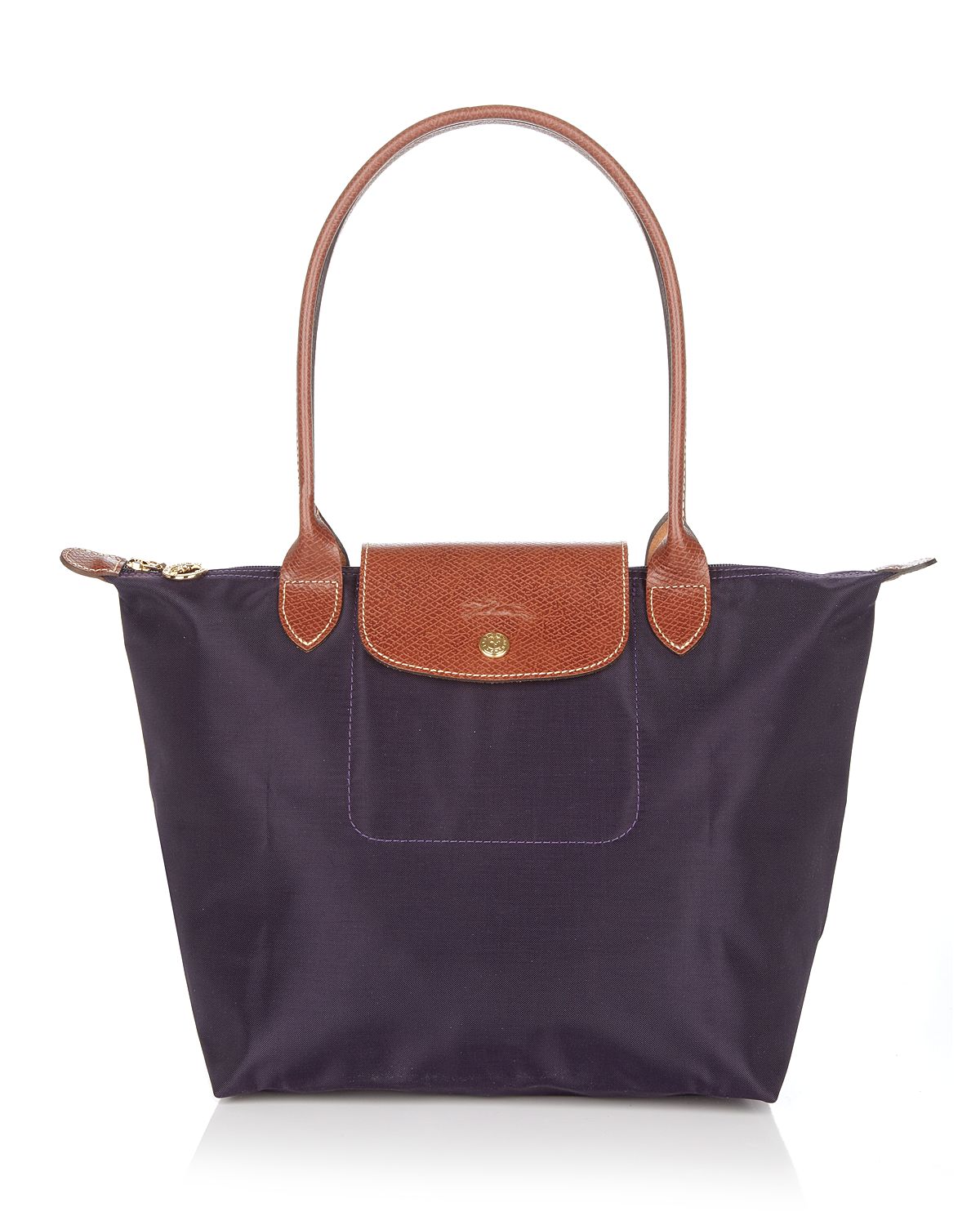 Lyst - Longchamp Le Pliage Medium Shoulder Tote in Purple