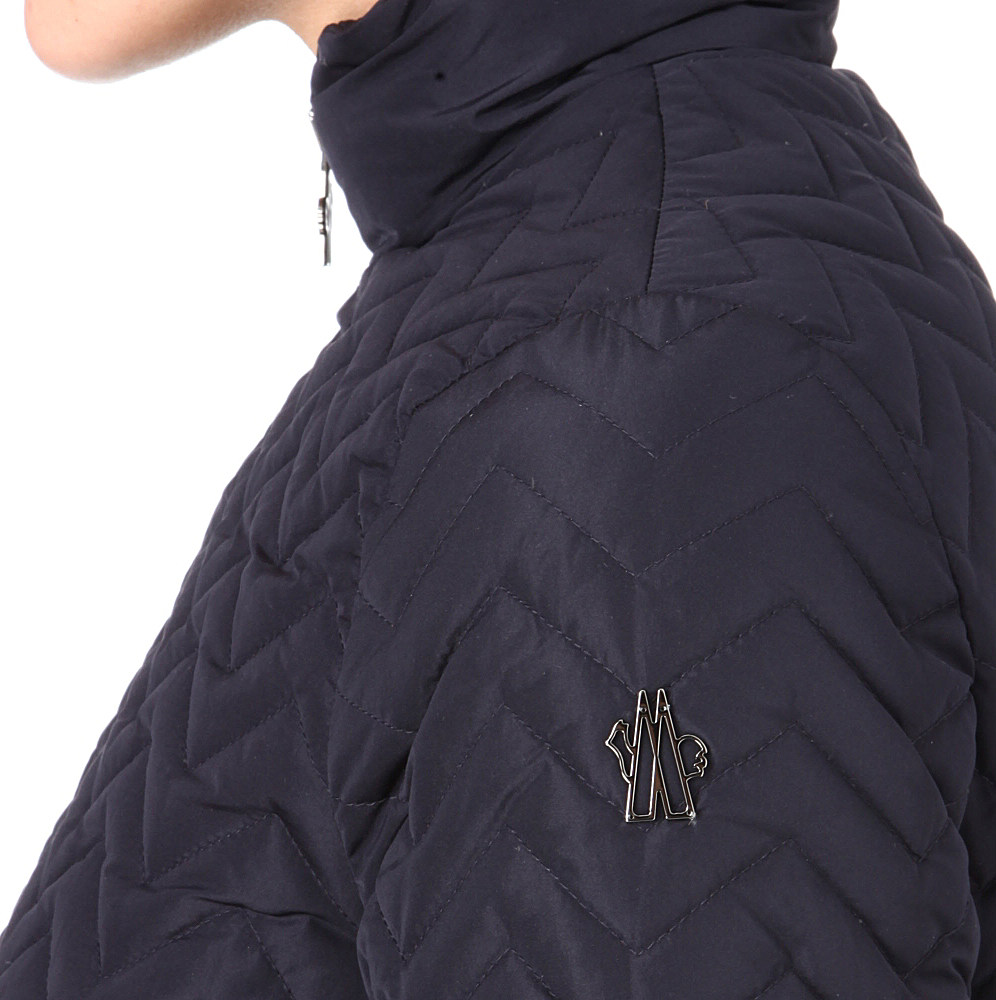 Moncler Peplum Down Jacket in Blue Lyst UK
