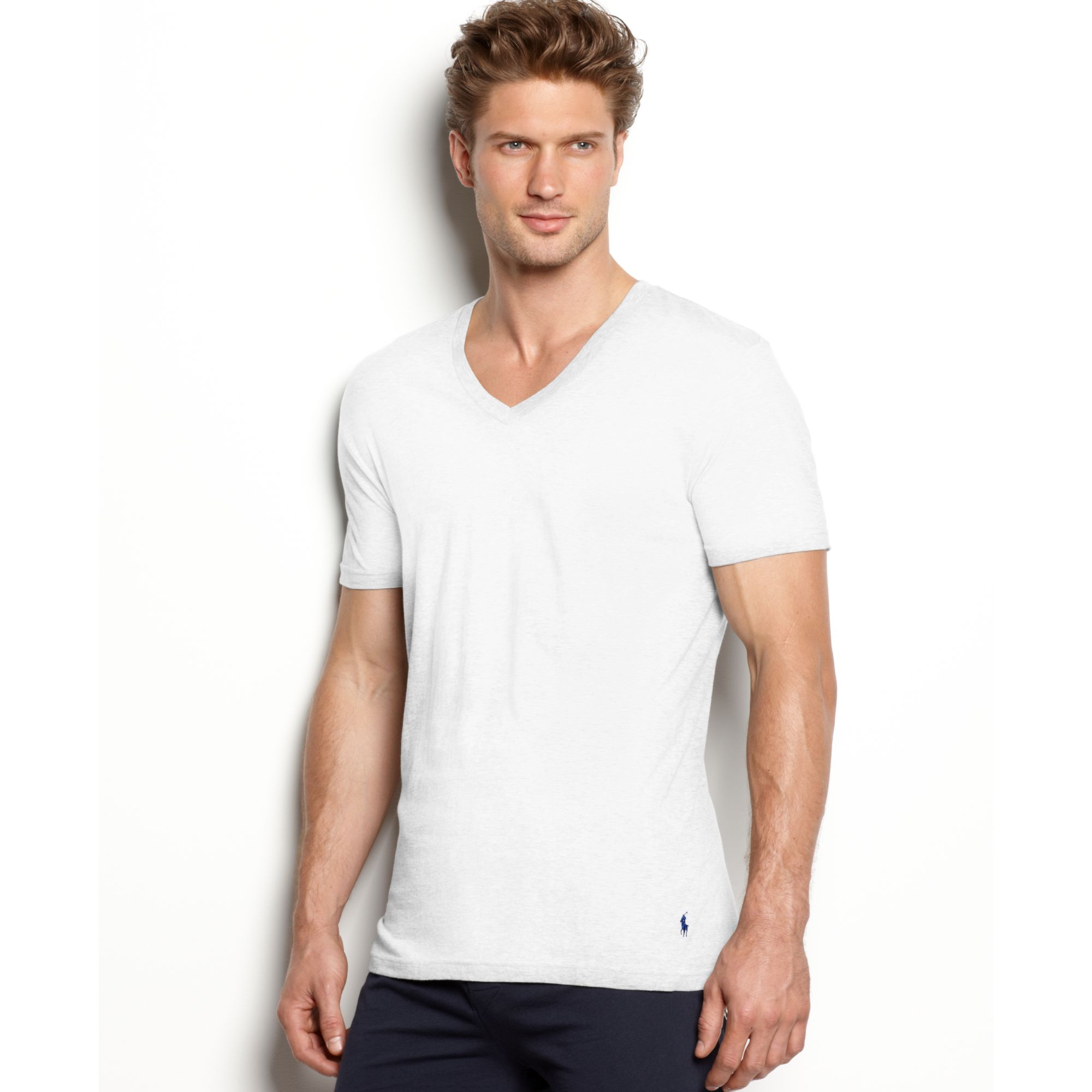 ralph lauren slim fit v neck t shirt