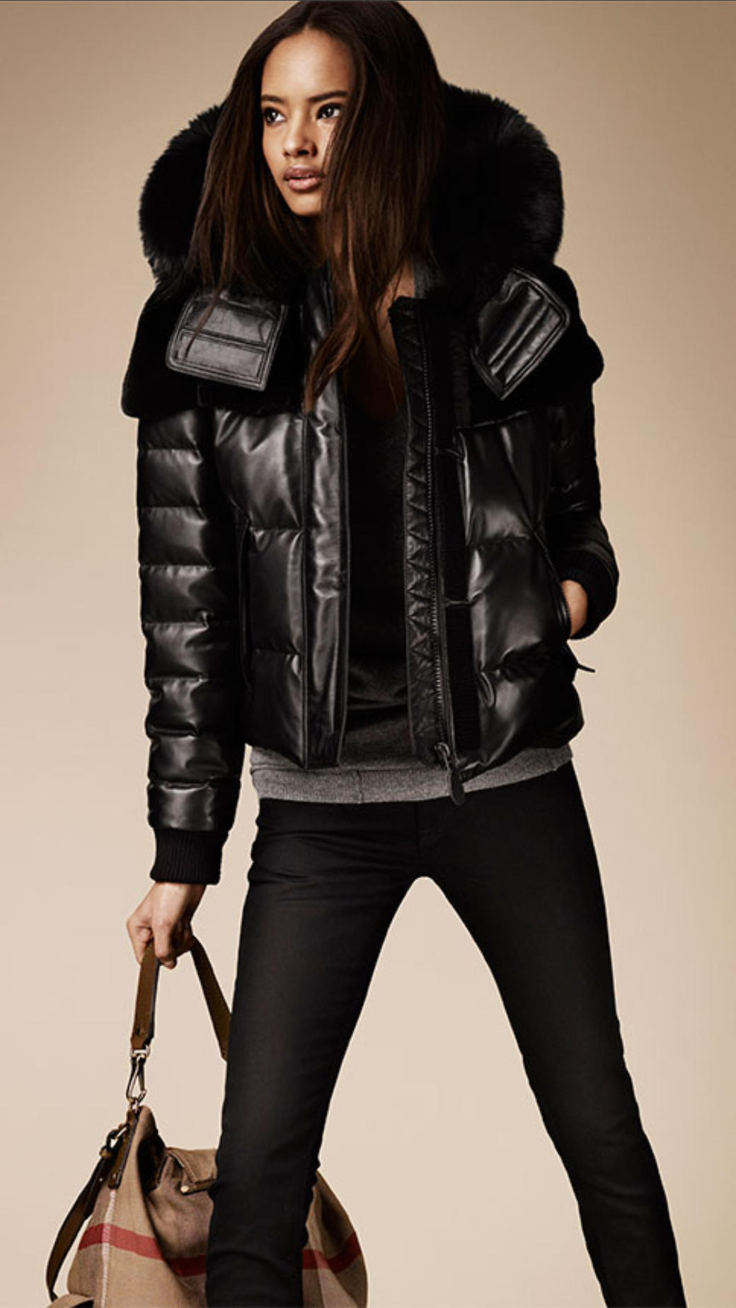 burberry black puffer jacket