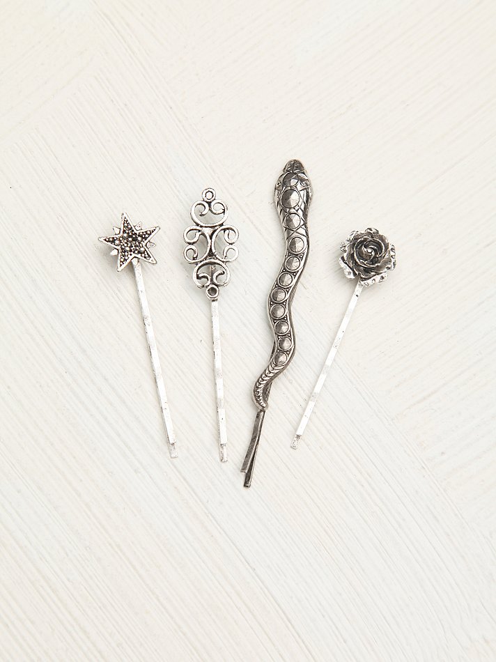 Lyst Free People 4 Pack Of Hair Pins in Metallic