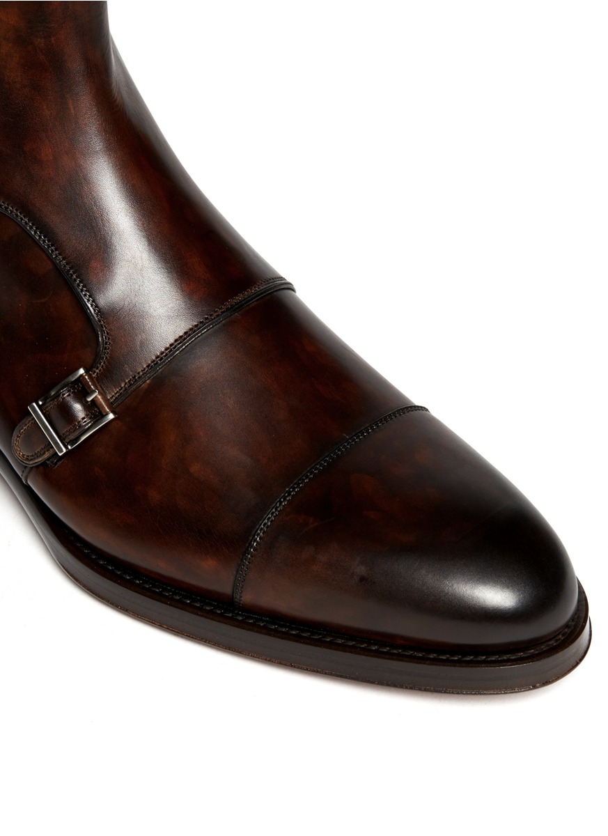 magnanni monk strap boot
