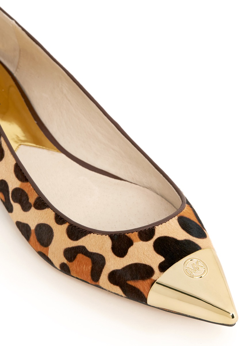 michael kors animal print flats