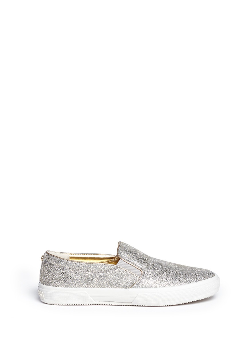 michael kors glitter slip ons