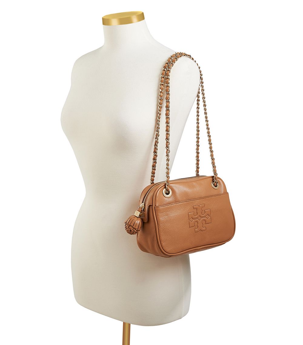 Tory Burch Thea Crossbody Chain Bag in Brown Lyst
