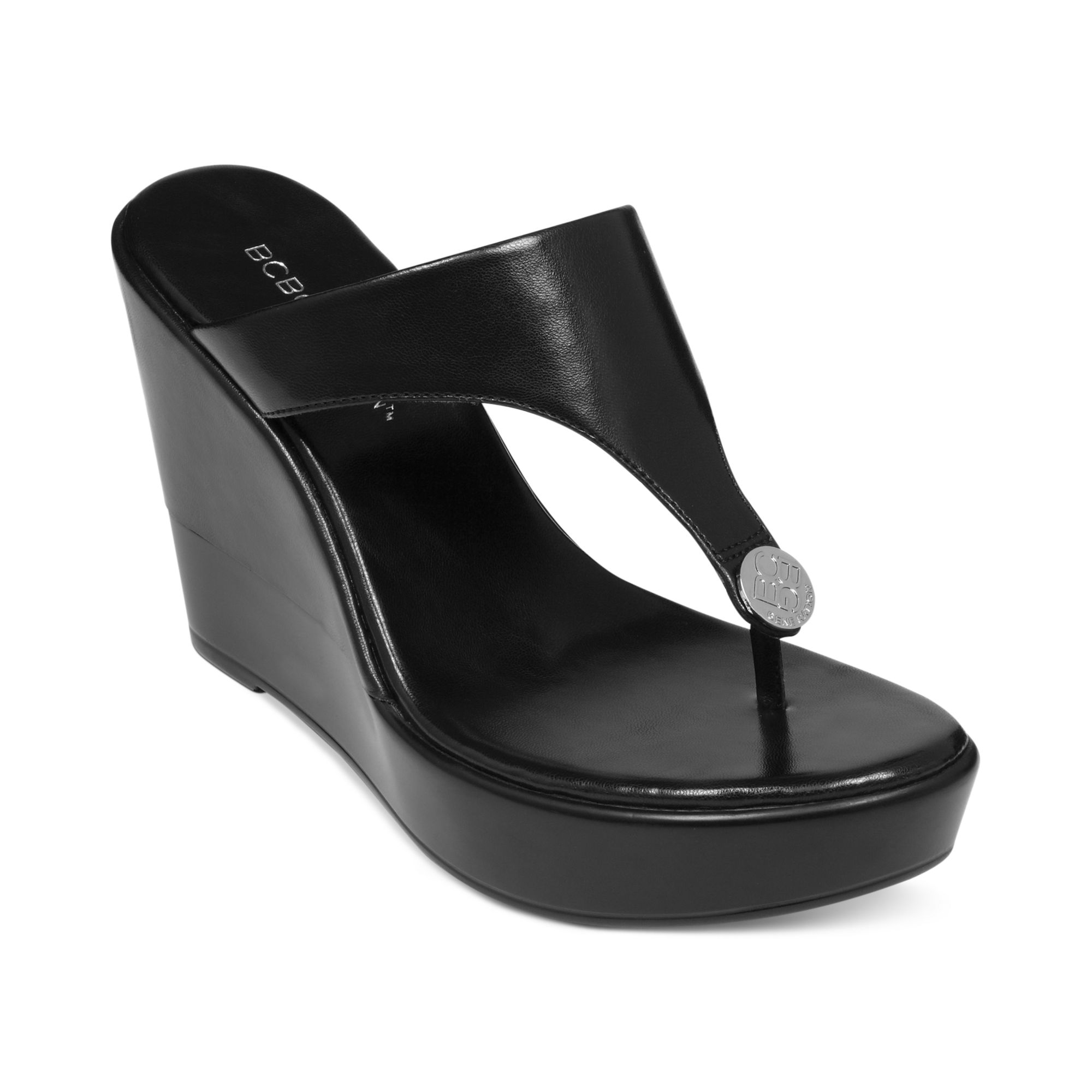 Black Wedge Heels