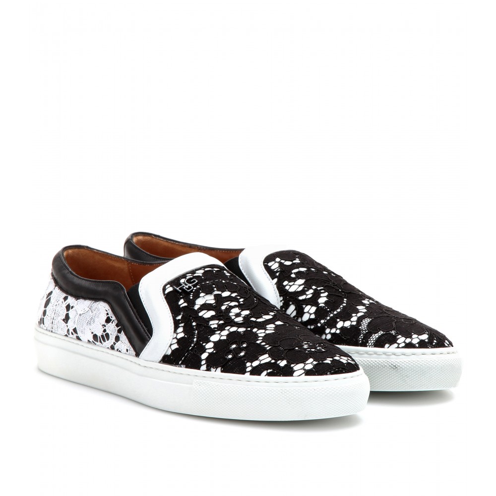 givenchy lace slip on sneakers