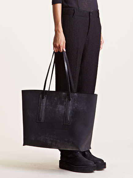 Rick Owens Womens Oversized Leather Shopper Bag in Black - Lyst