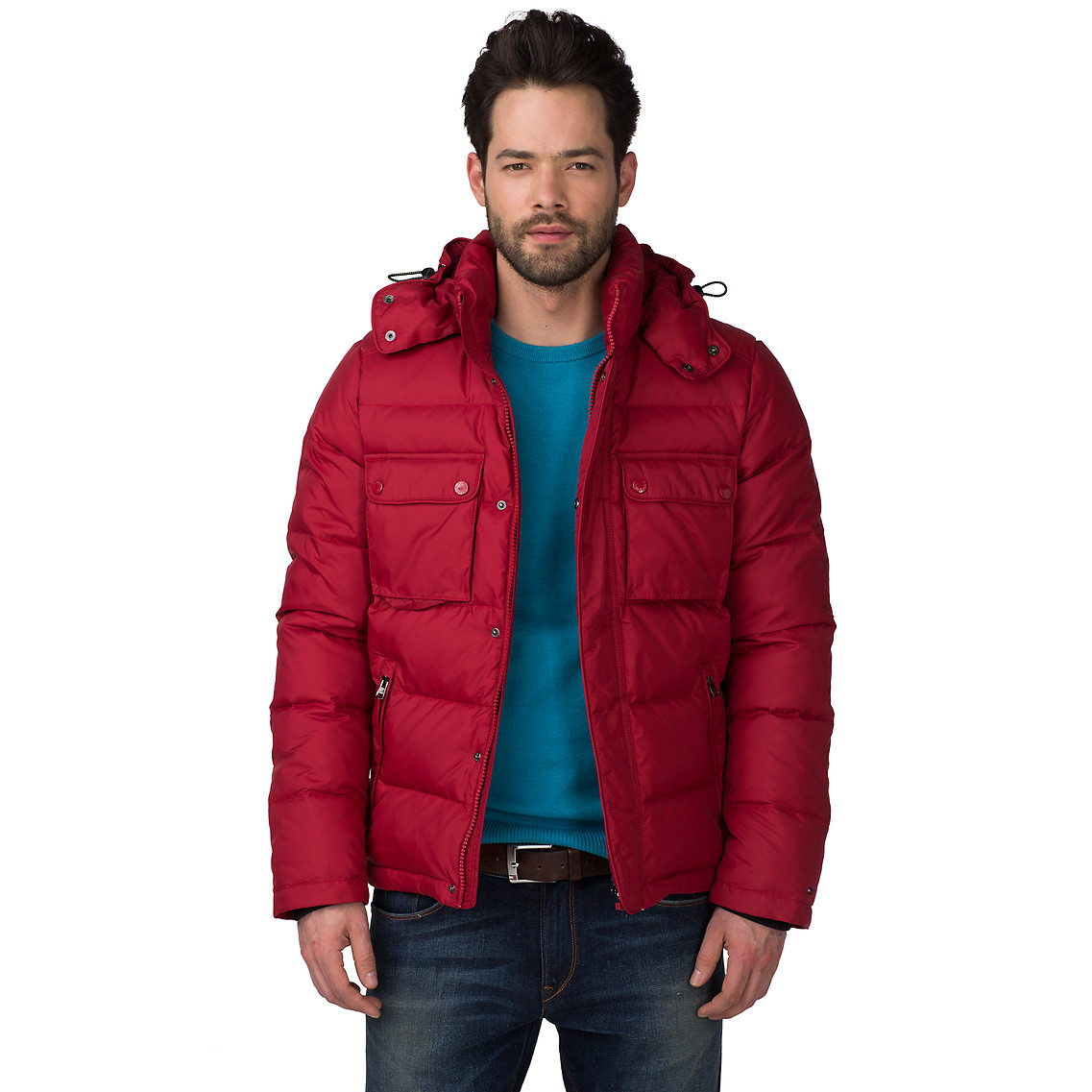 Tommy Hilfiger Hudson Down Jacket in Red for Men (rio red) Lyst