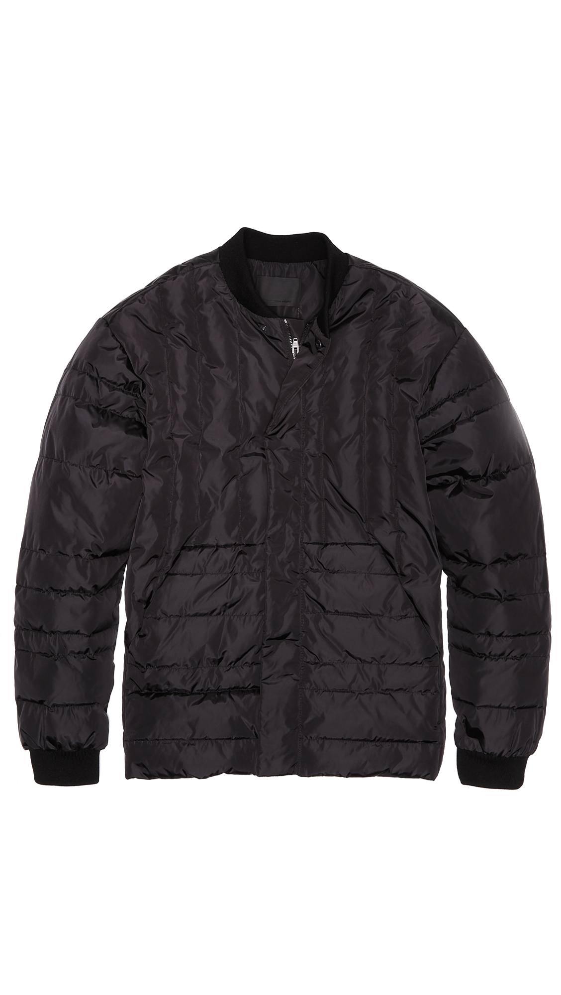Lyst - Alexander wang Multi Seamed Puffer Jacket in Black for Men