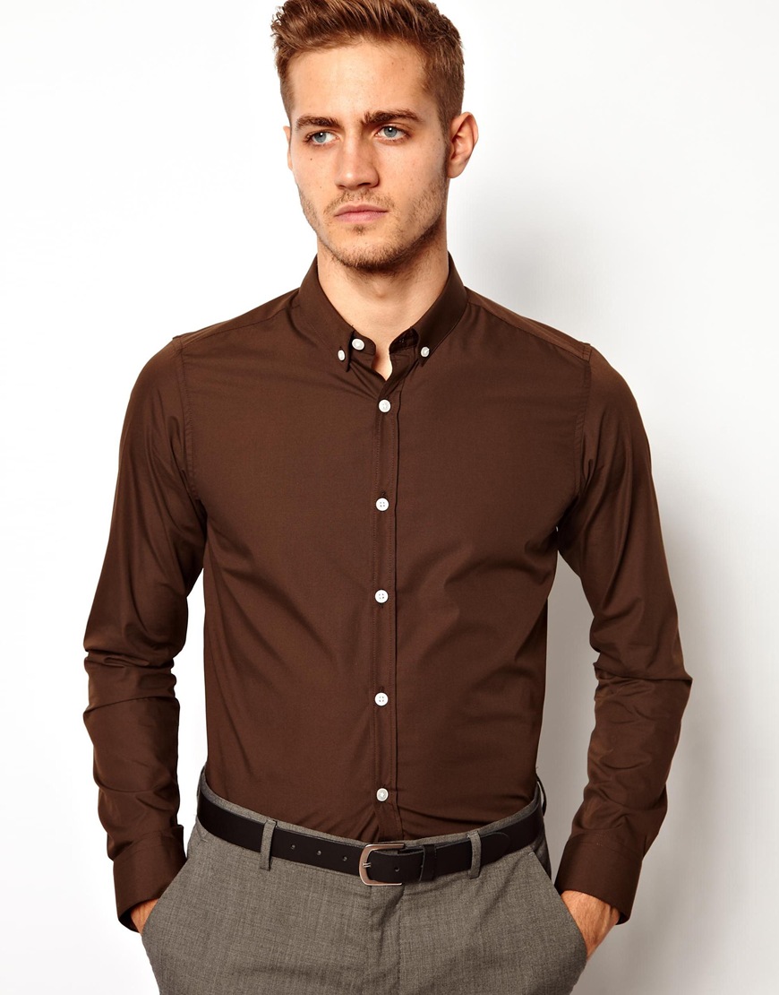 ASOS Smart Shirt with Button Down in ...