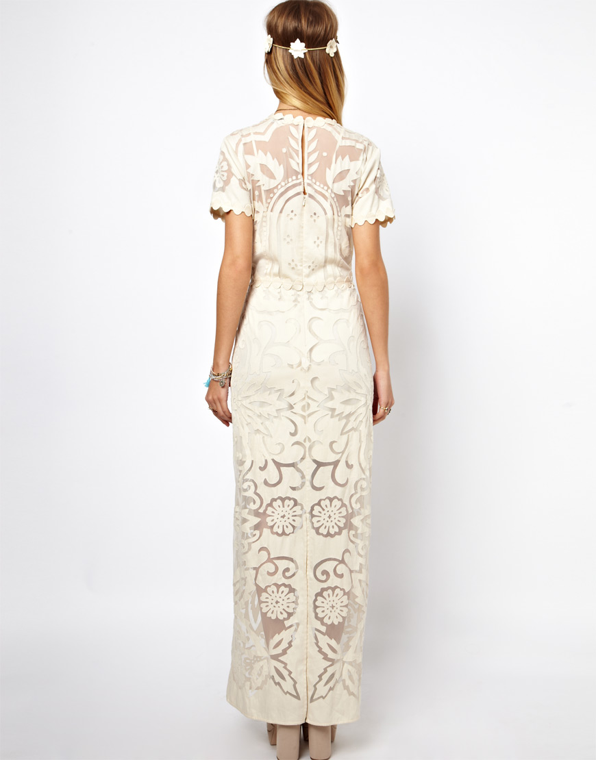 asos lace maxi dress