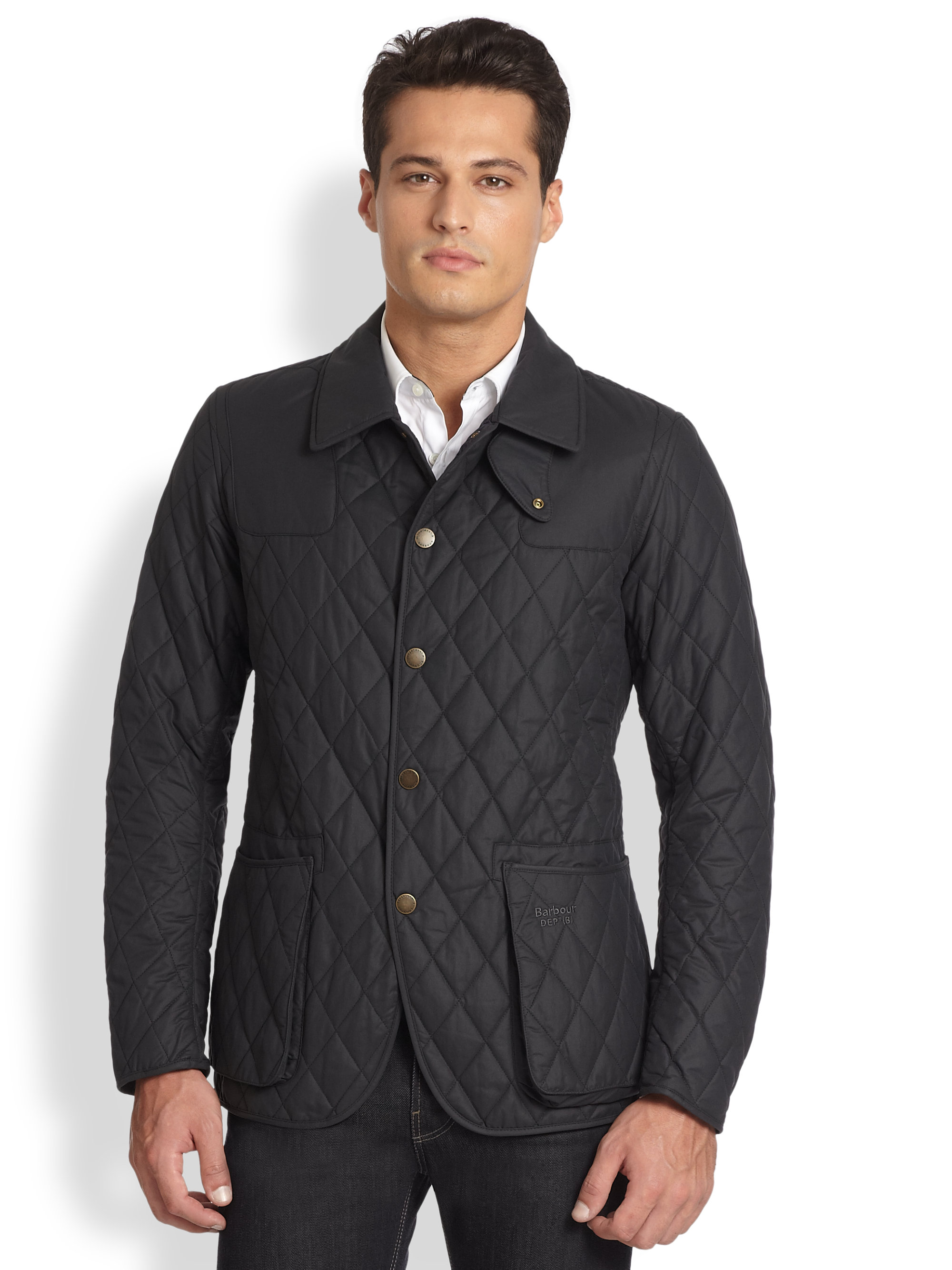 Lyst - Barbour Birch Quilted Jacket in Blue for Men