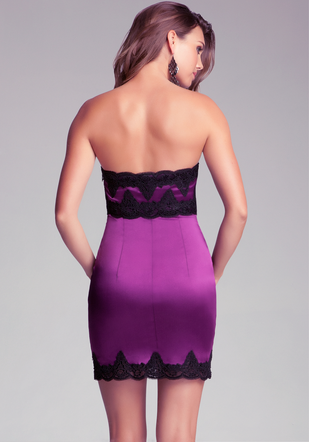 bebe purple dress