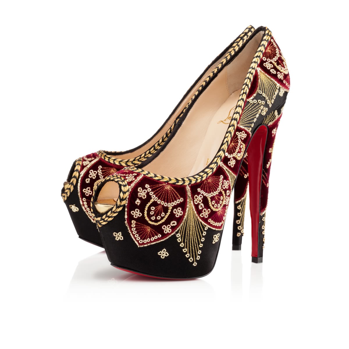 Christian louboutin Highness Sombrero in Red | Lyst