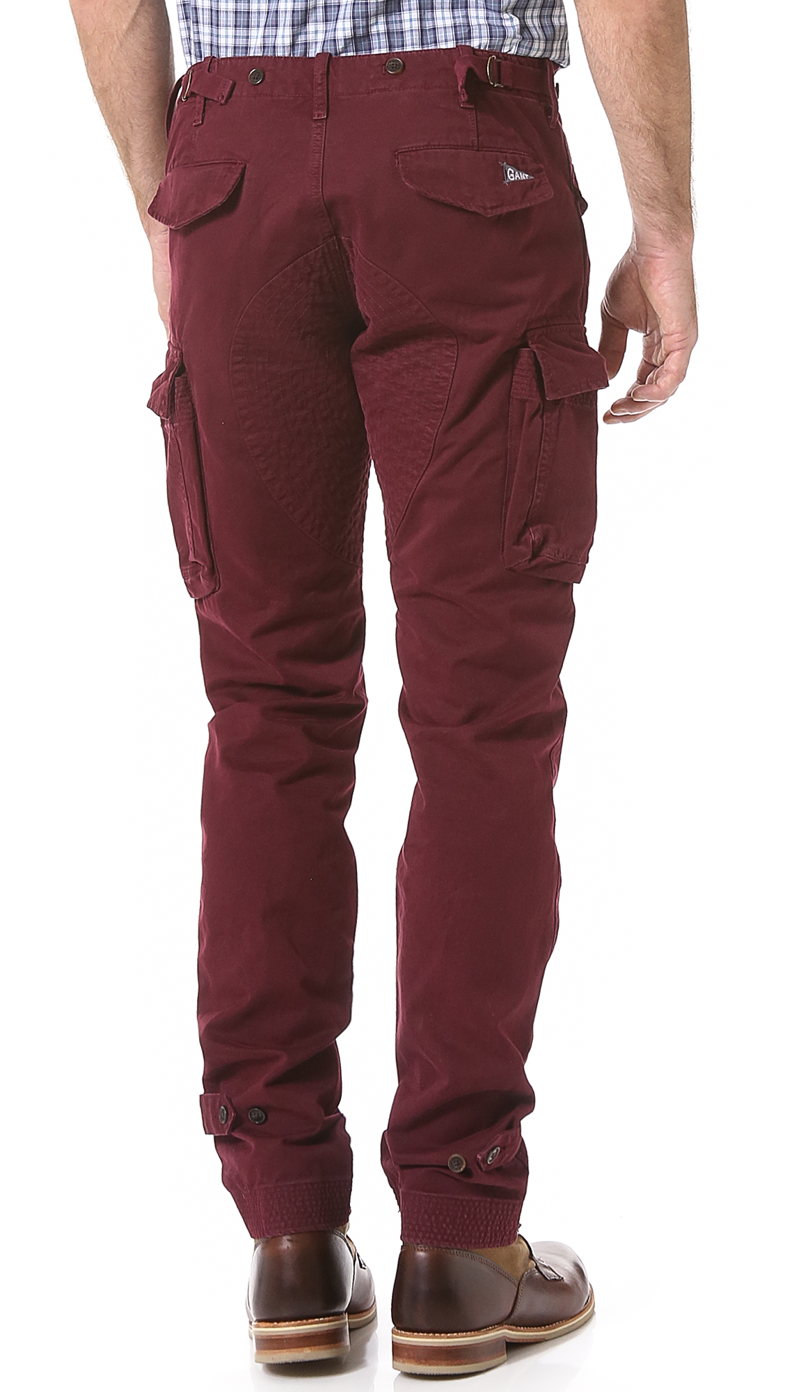 GANT The Mb Perfect Cargo Pants in Burgundy (Purple) for Men - Lyst